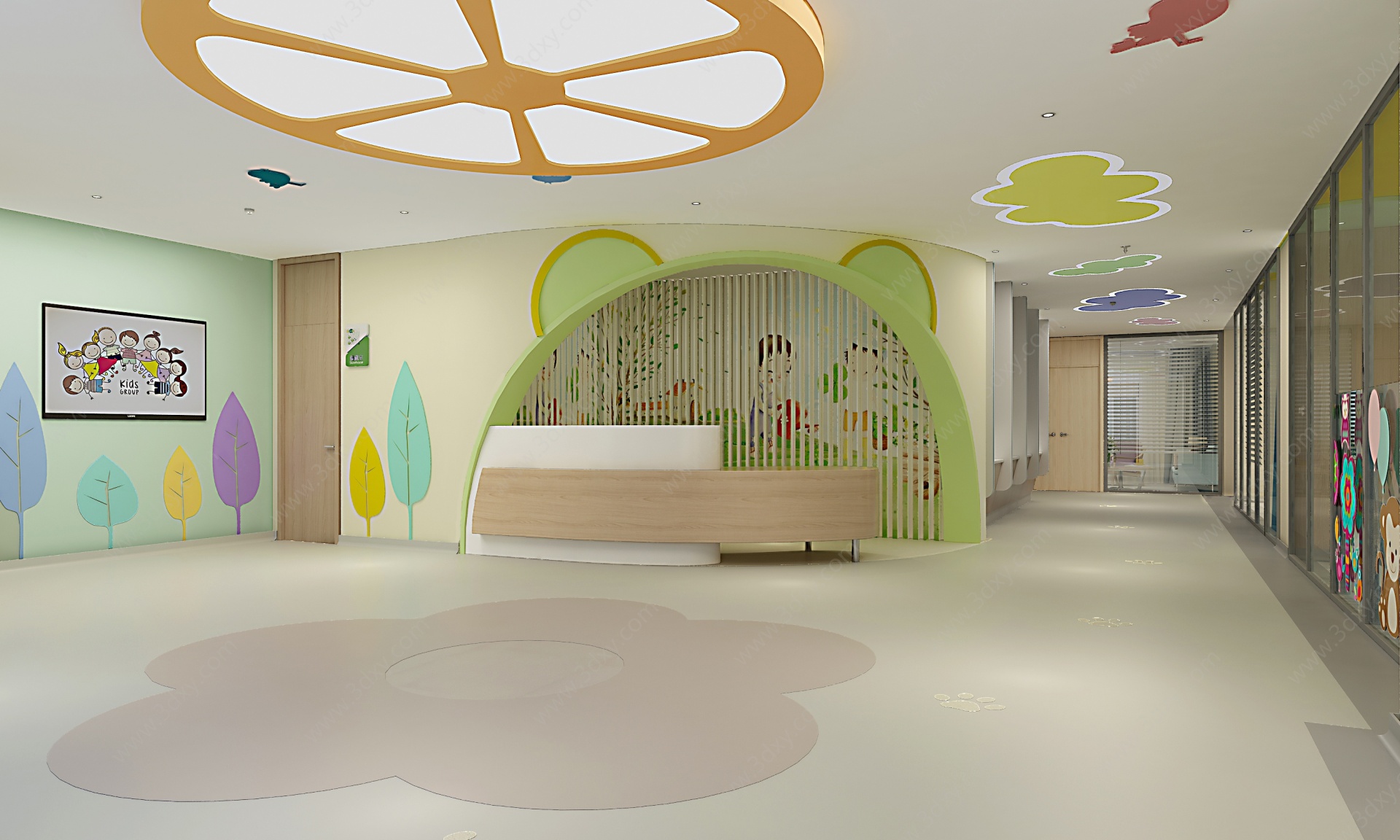 现代儿童医院3D模型