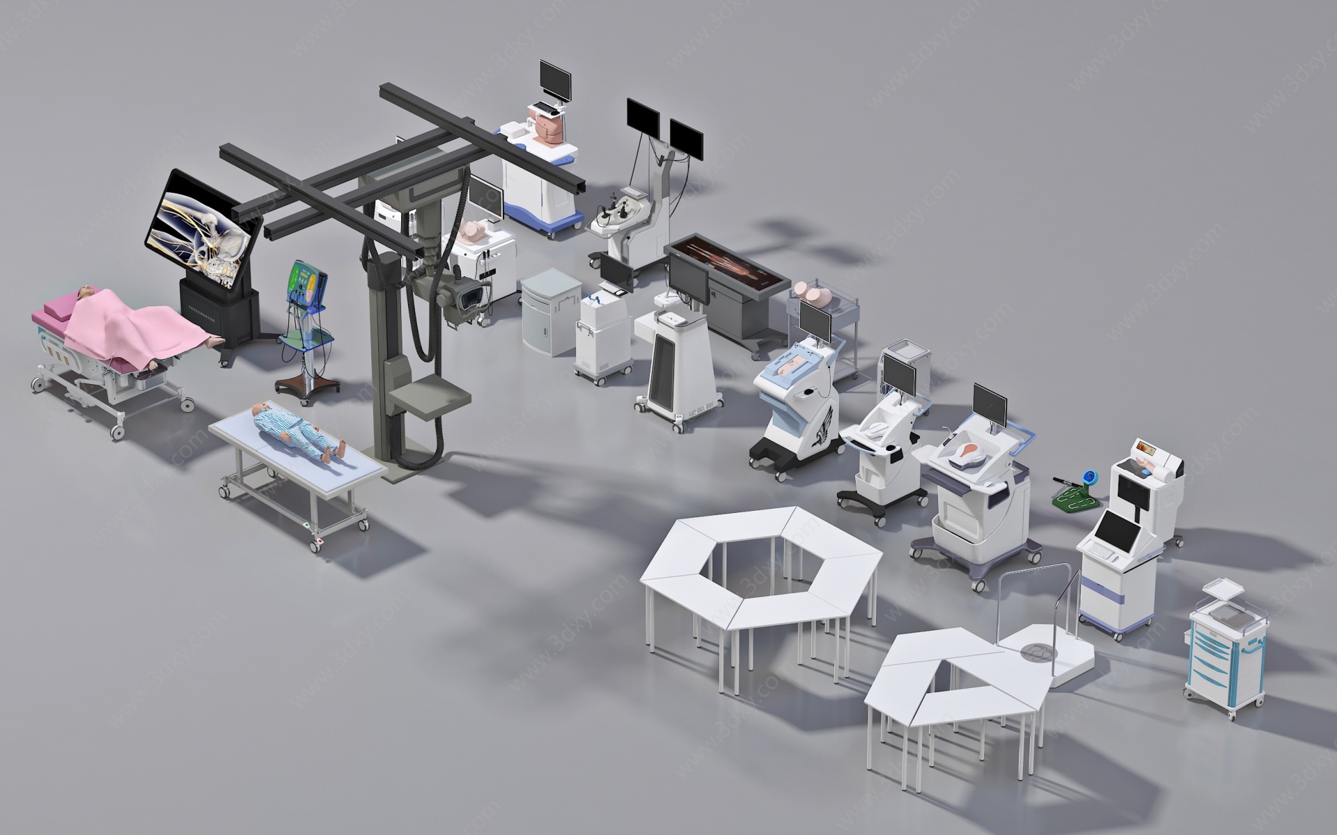 现代医疗器材3D模型