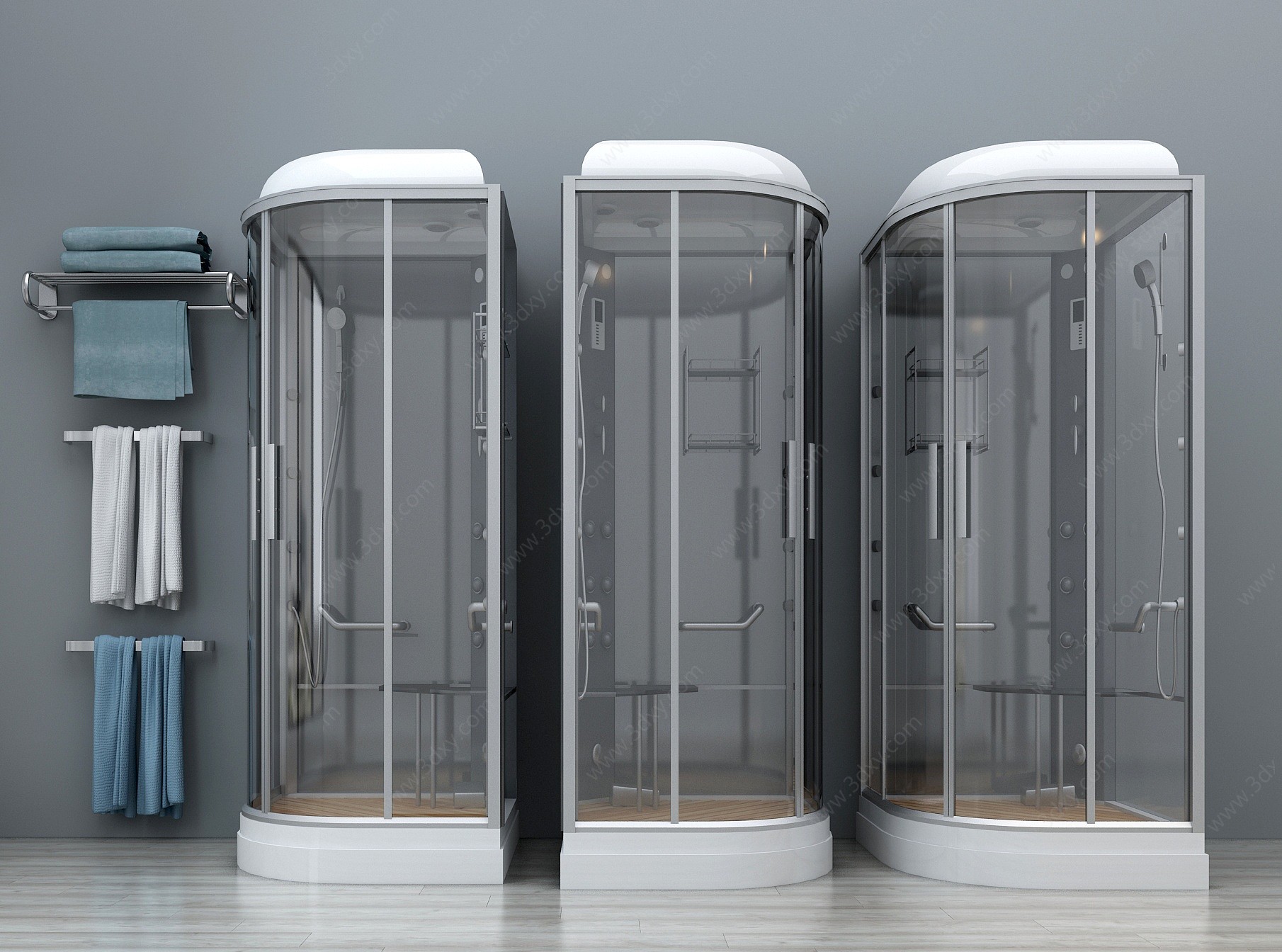 现代淋浴房淋浴间3D模型