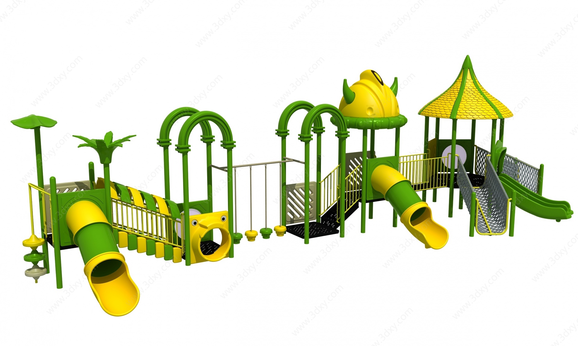 大型玩具儿童滑梯3D模型