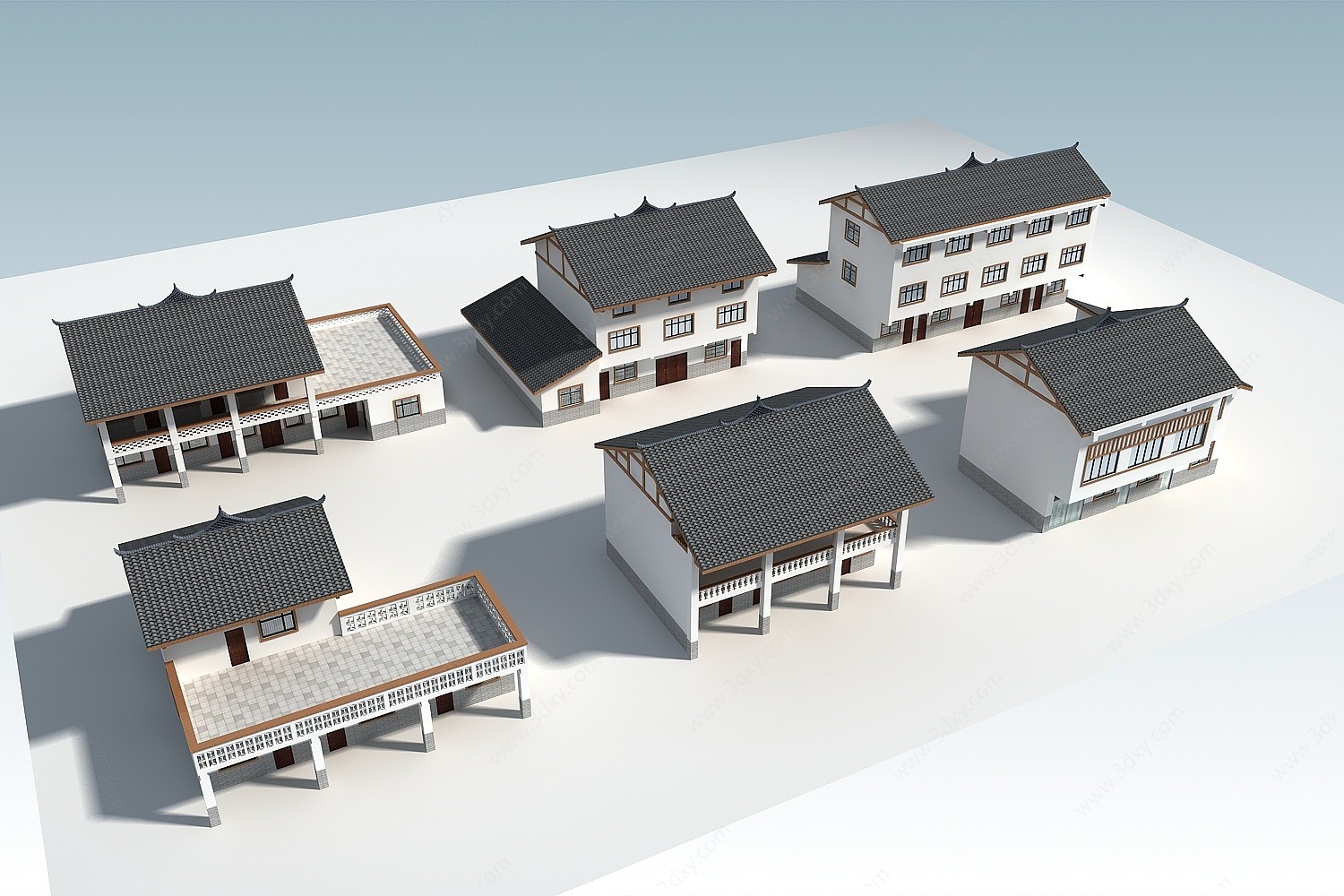 新农村农房别墅独栋民房3D模型