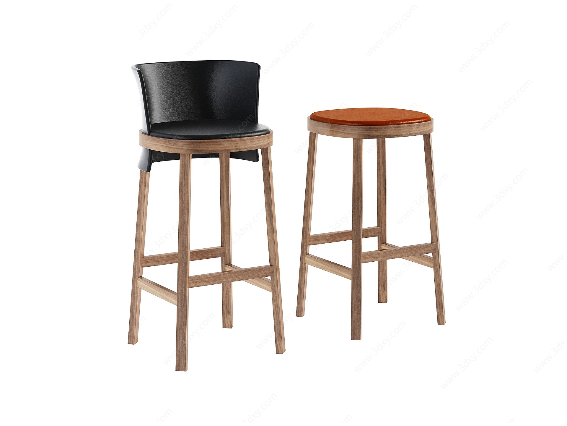现代吧椅吧凳3D模型