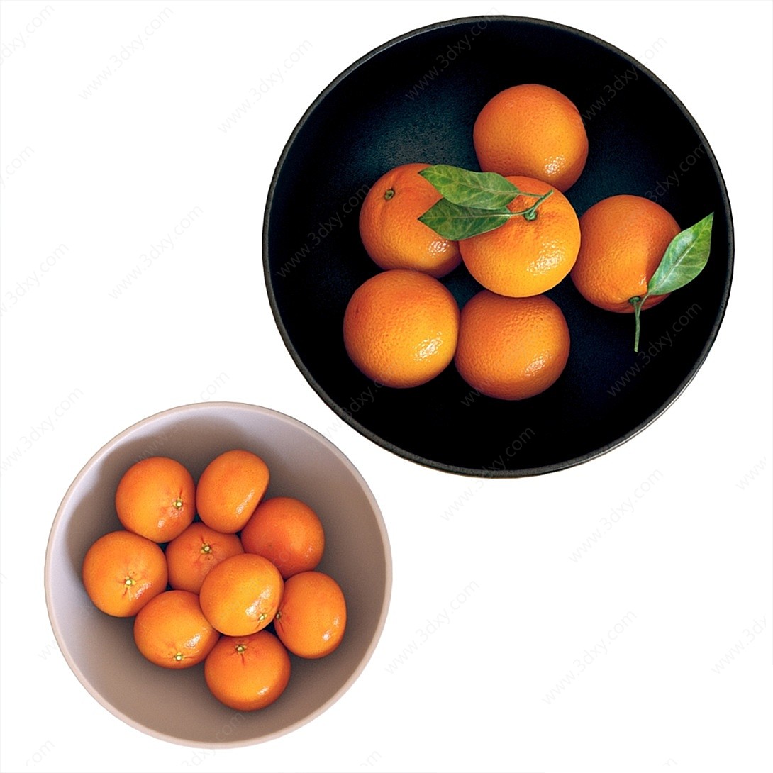 现代橘子3D模型