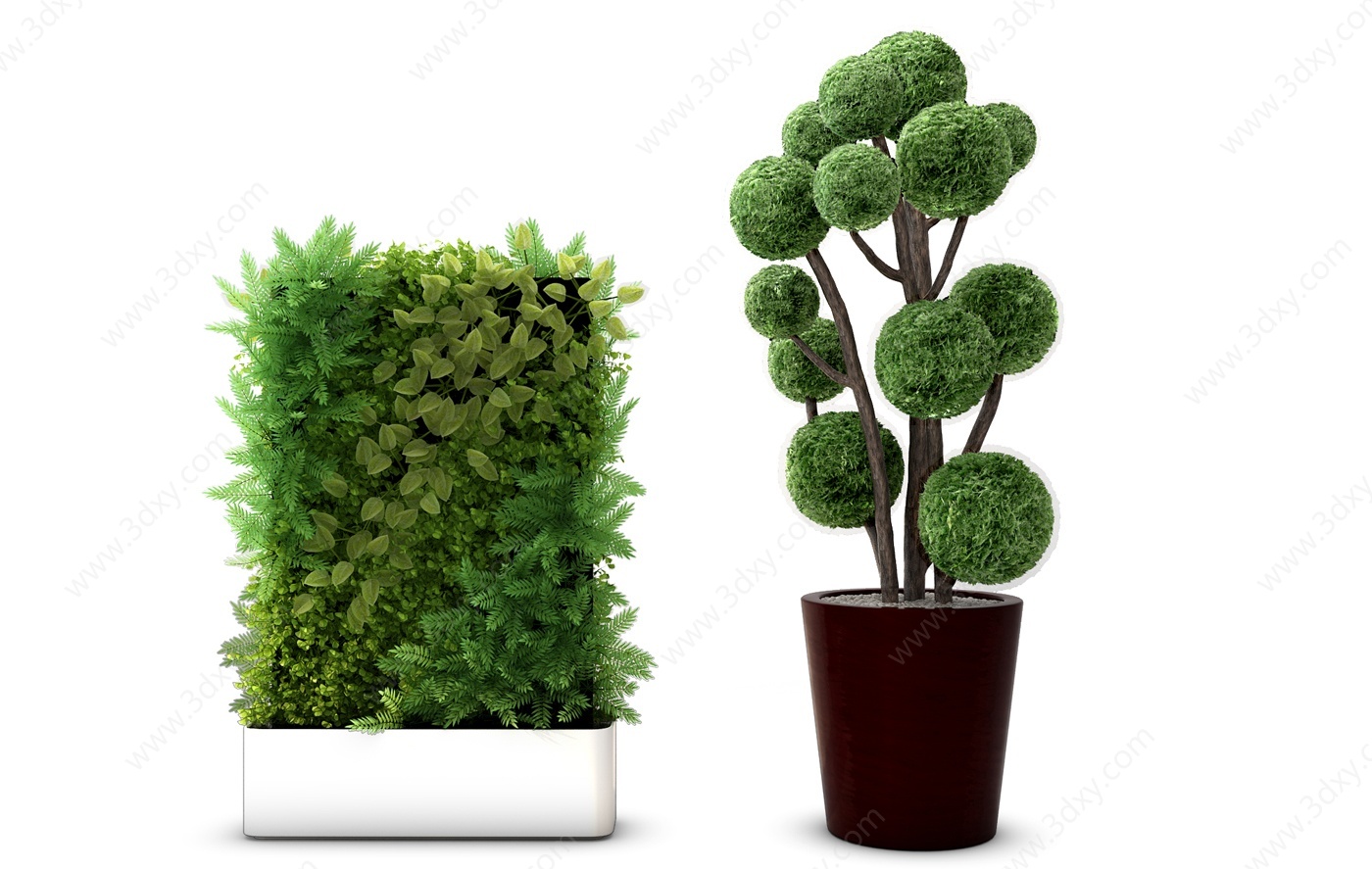 盆景植物组合3D模型