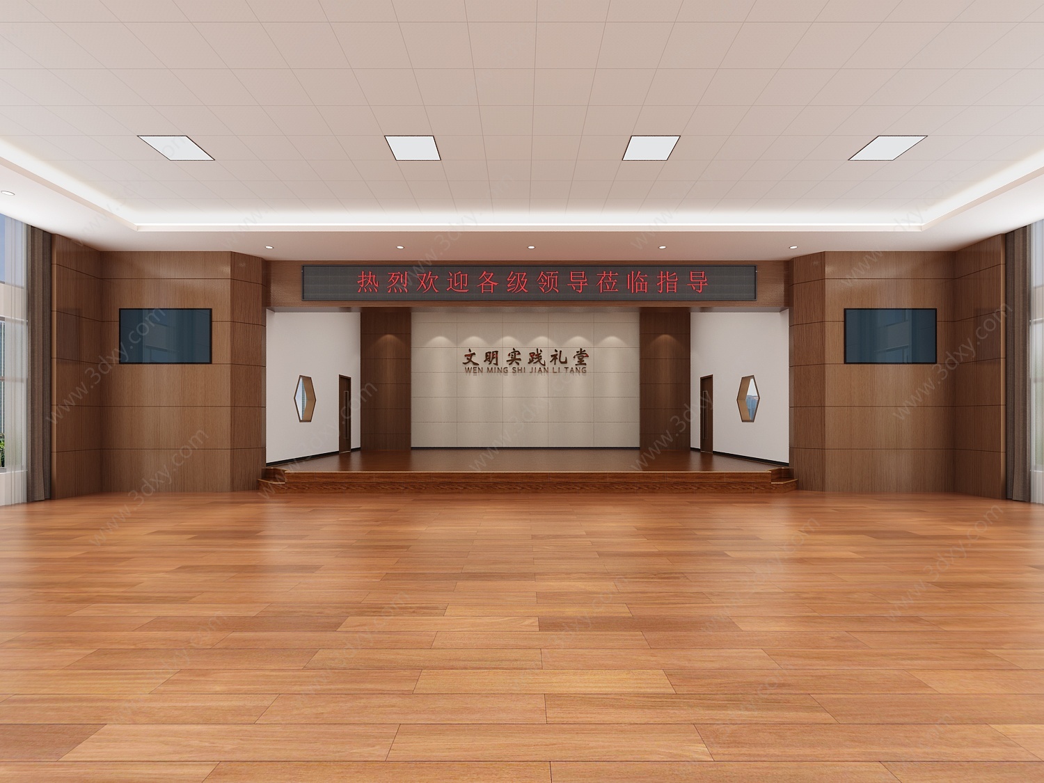 新中式文化宣传展厅3D模型