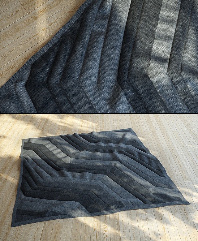 现代地毯3D模型