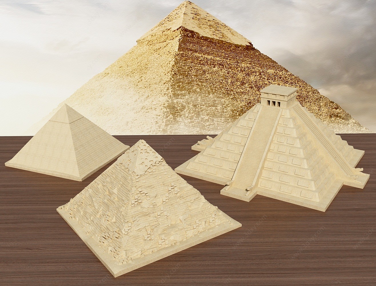 风景名胜金字塔3D模型