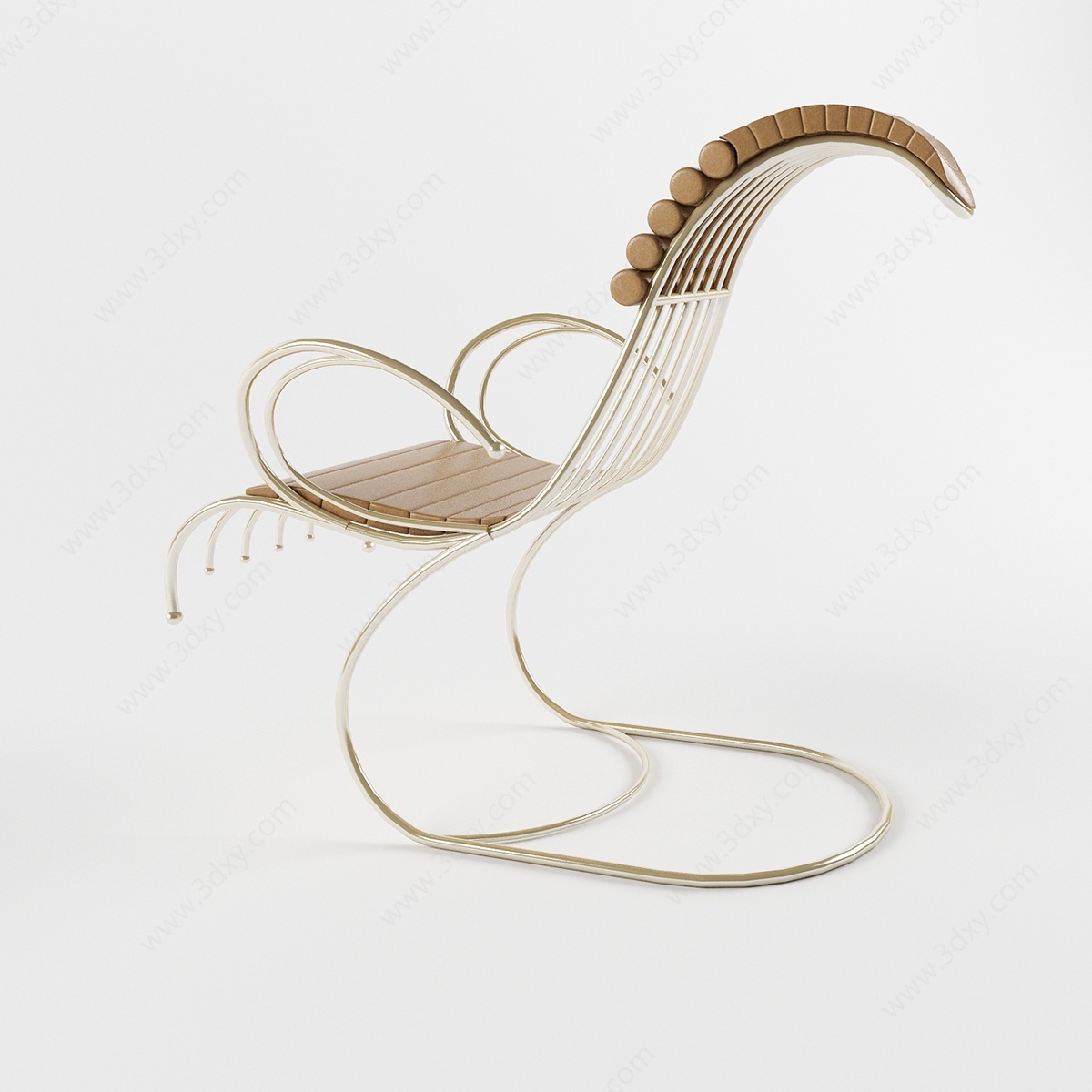 现代休闲椅单椅3D模型