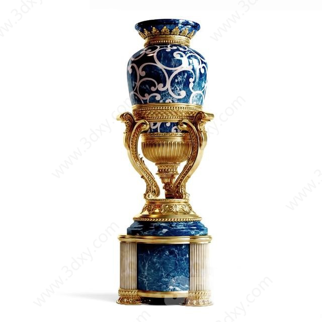 陶瓷花瓶古董3D模型