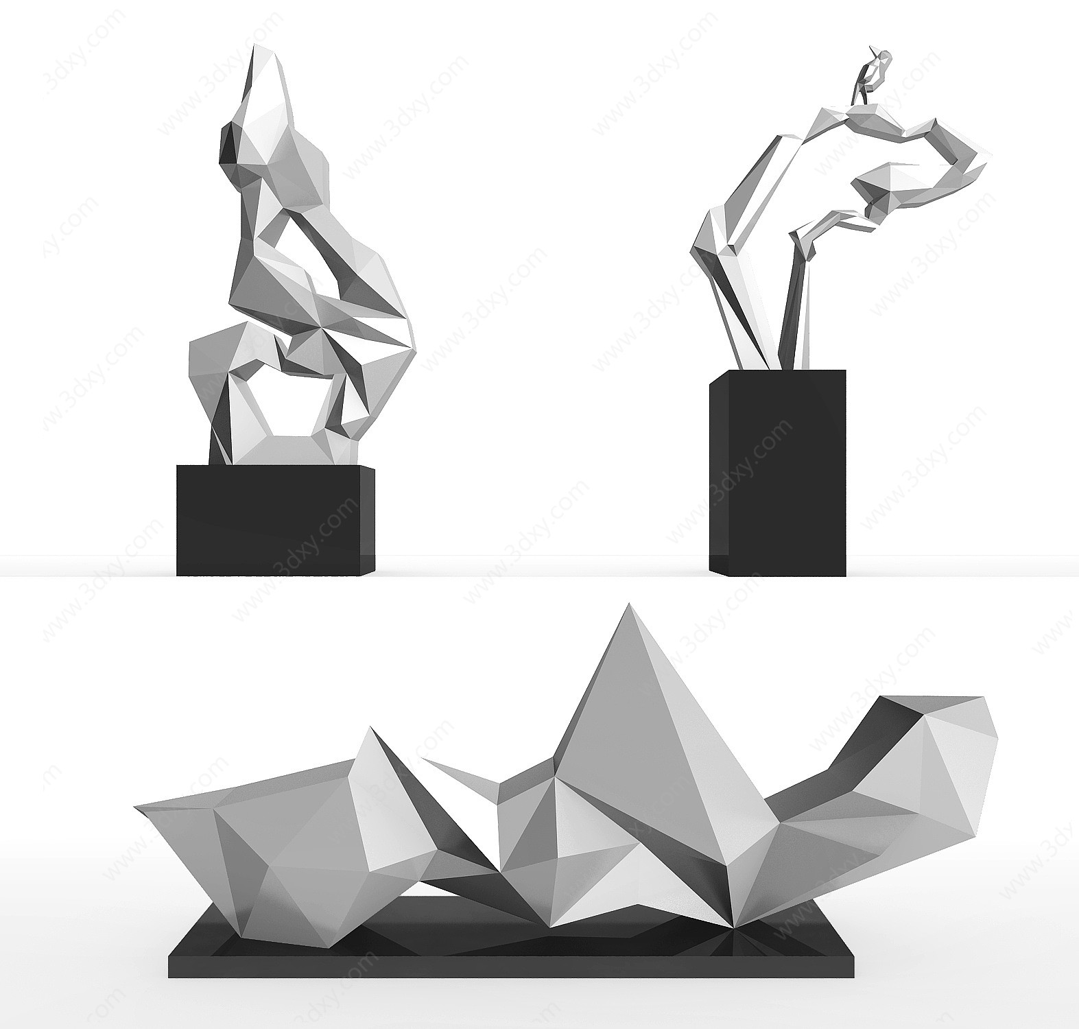抽象艺术雕塑艺术品3D模型