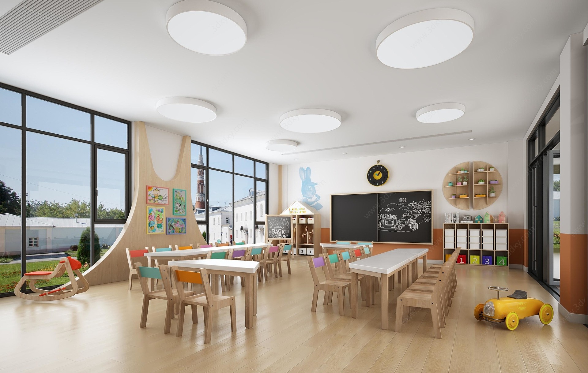 幼儿园儿童活动教室3D模型