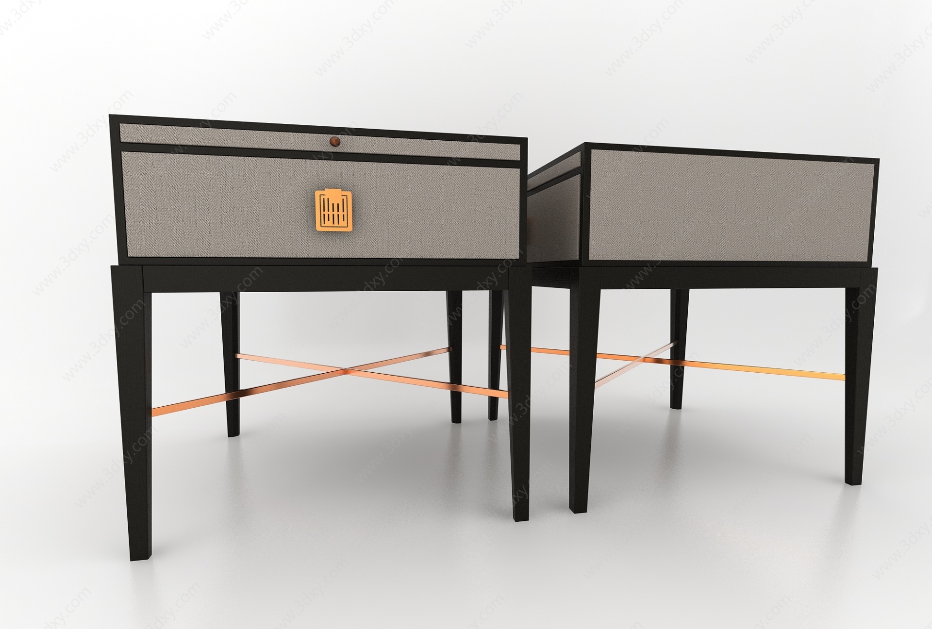 现代风格床头柜3D模型