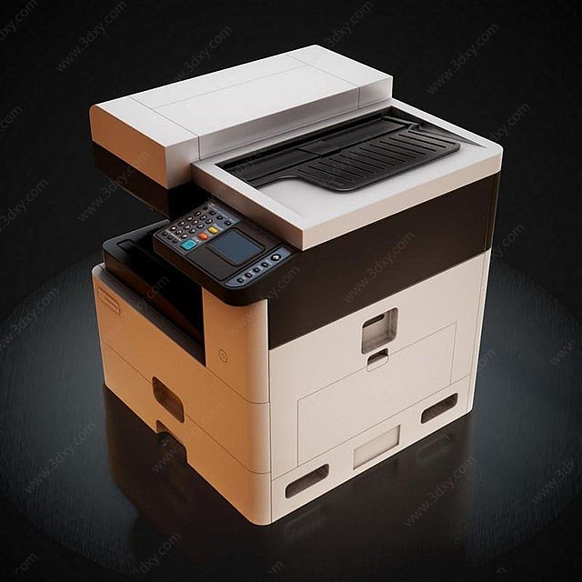 办公器材打印复印机3D模型