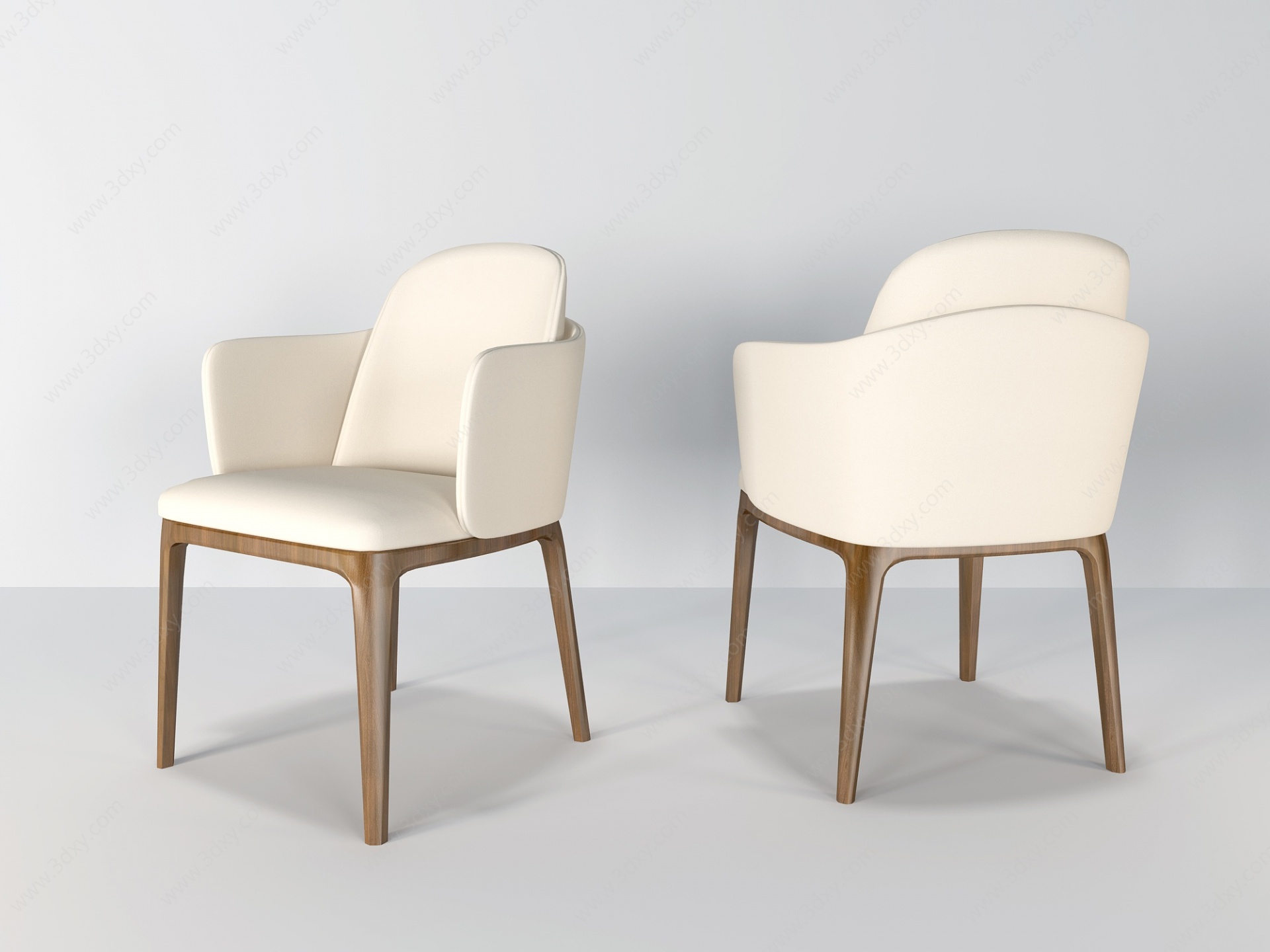 北欧单人椅子3D模型