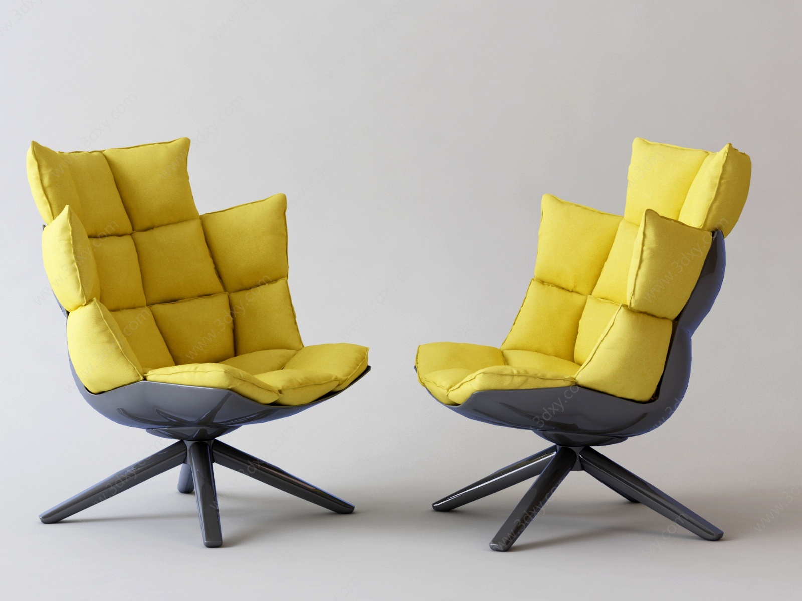 现代单椅休闲椅休闲沙发3D模型