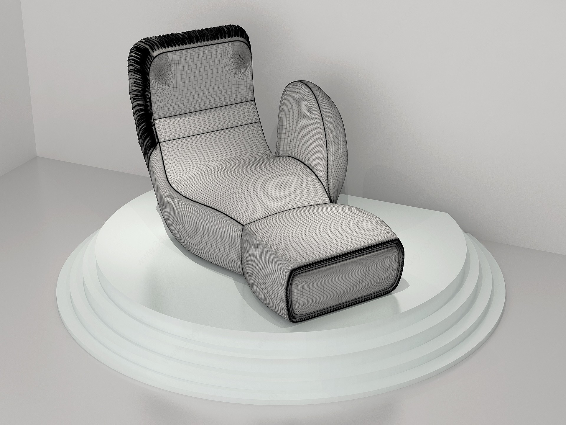 现代懒人沙发3D模型