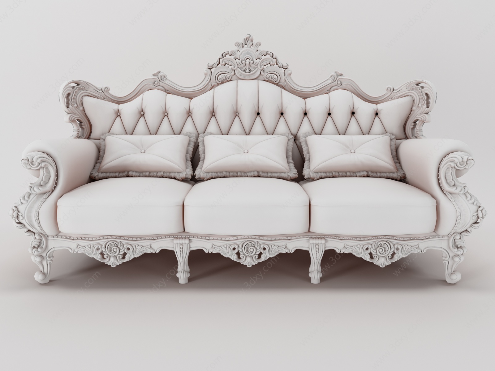 古典欧式沙发组合3D模型