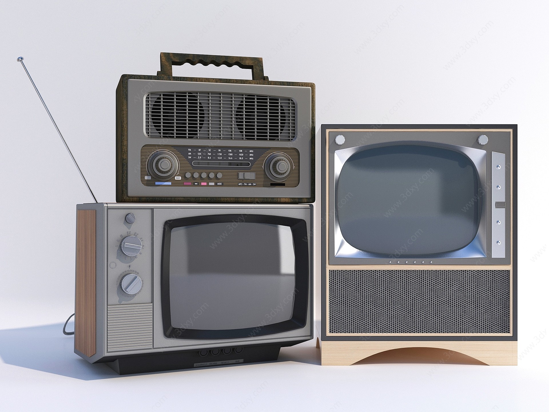 现代电视3D模型