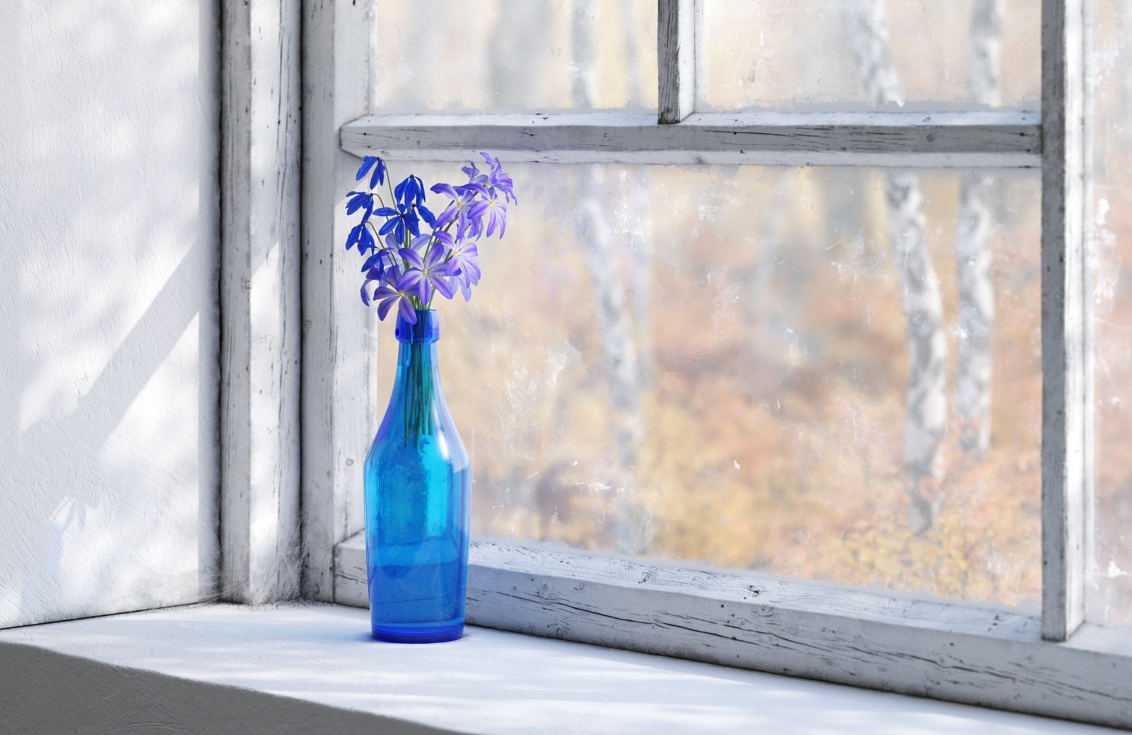 现代玻璃花瓶摆件3D模型
