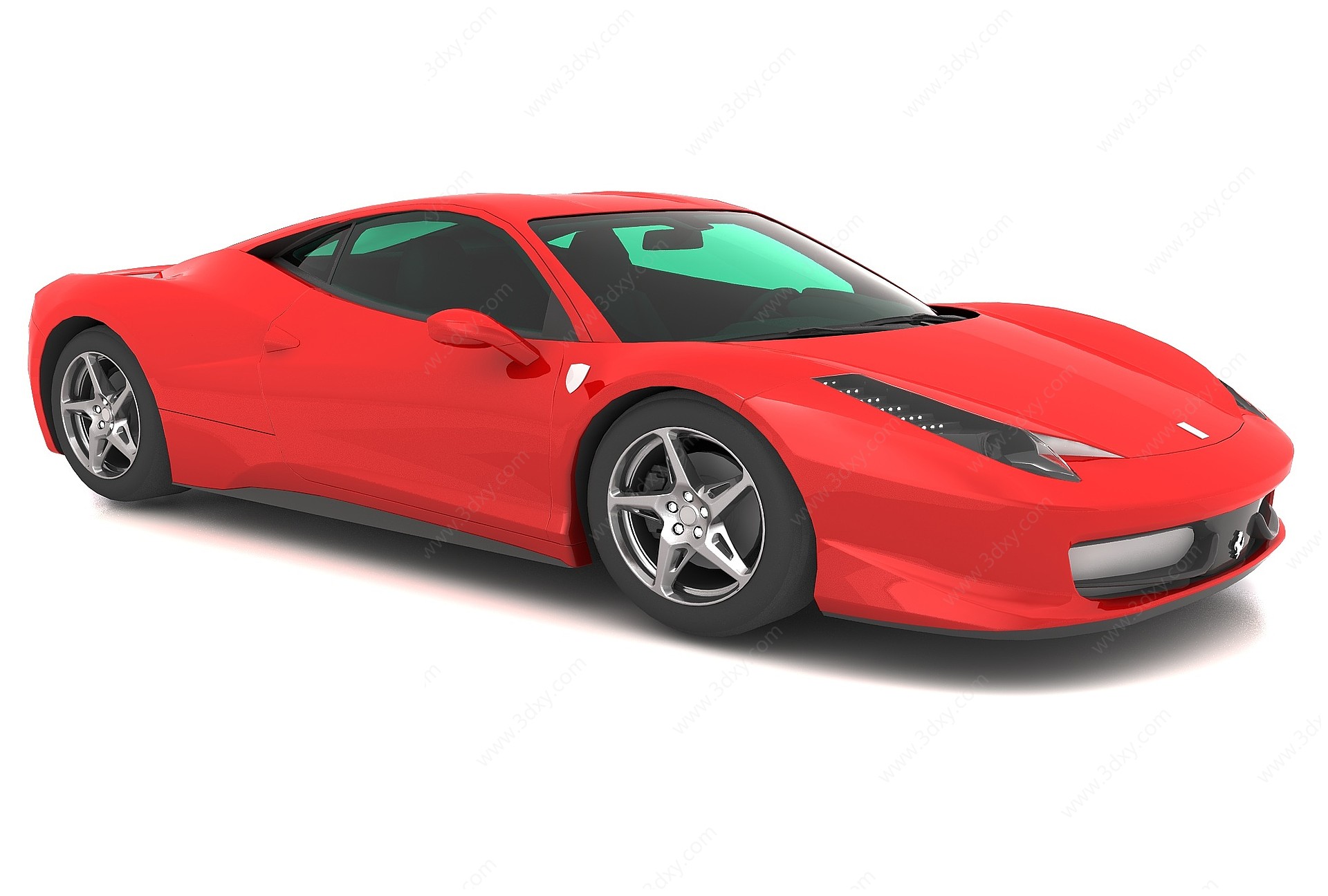现代风格跑车3D模型