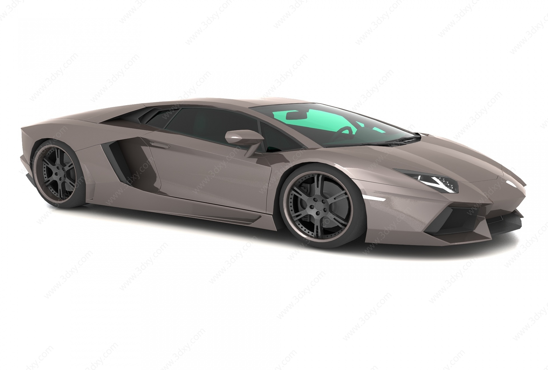 现代风格跑车3D模型