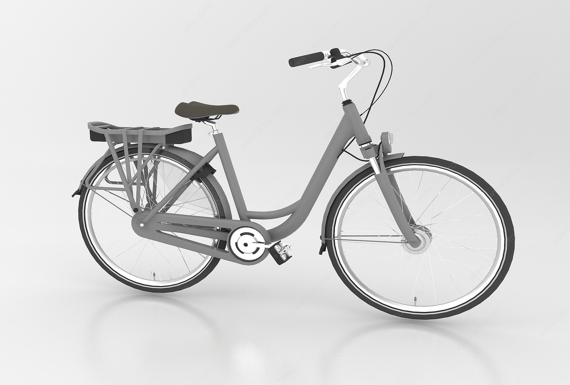 现代风格单车3D模型