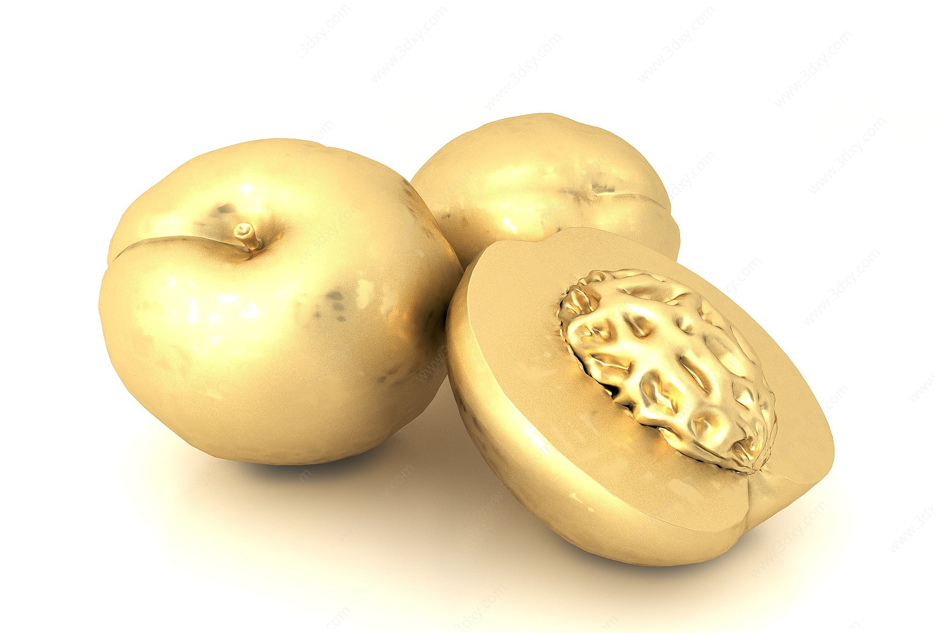 金苹果装饰品3D模型