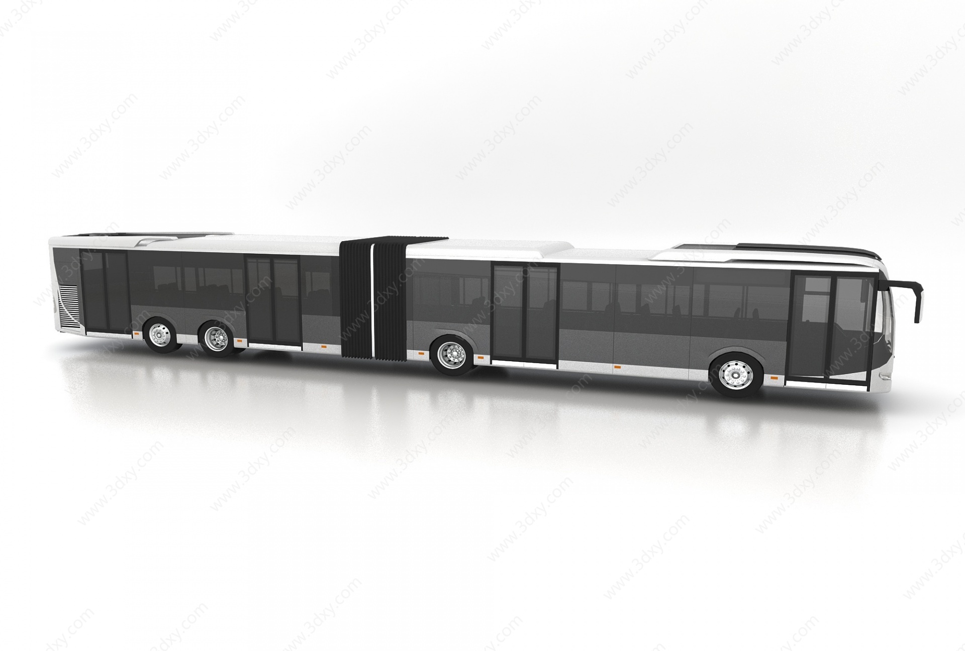 现代风格公交车3D模型