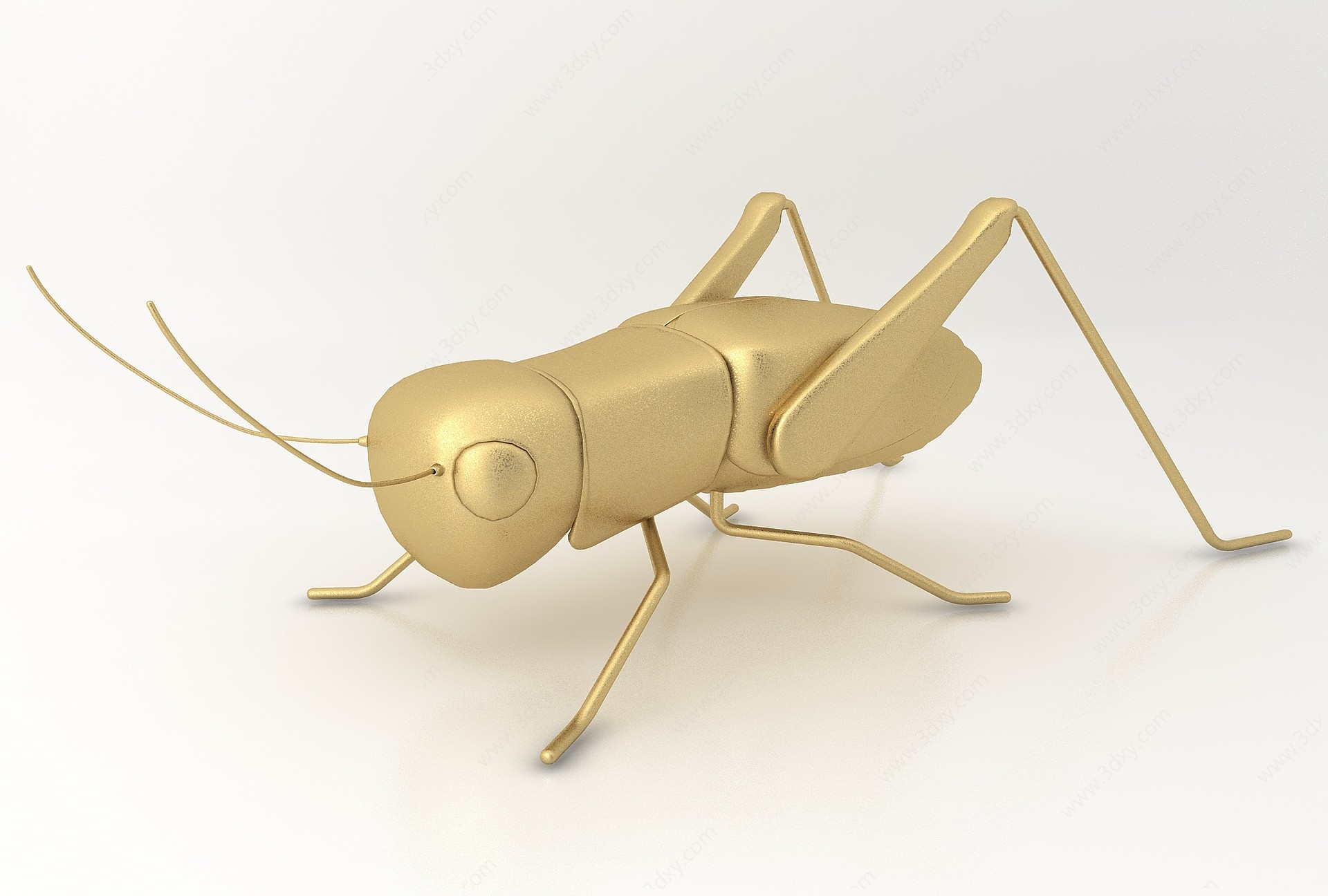 金属蚂蚱装饰品3D模型