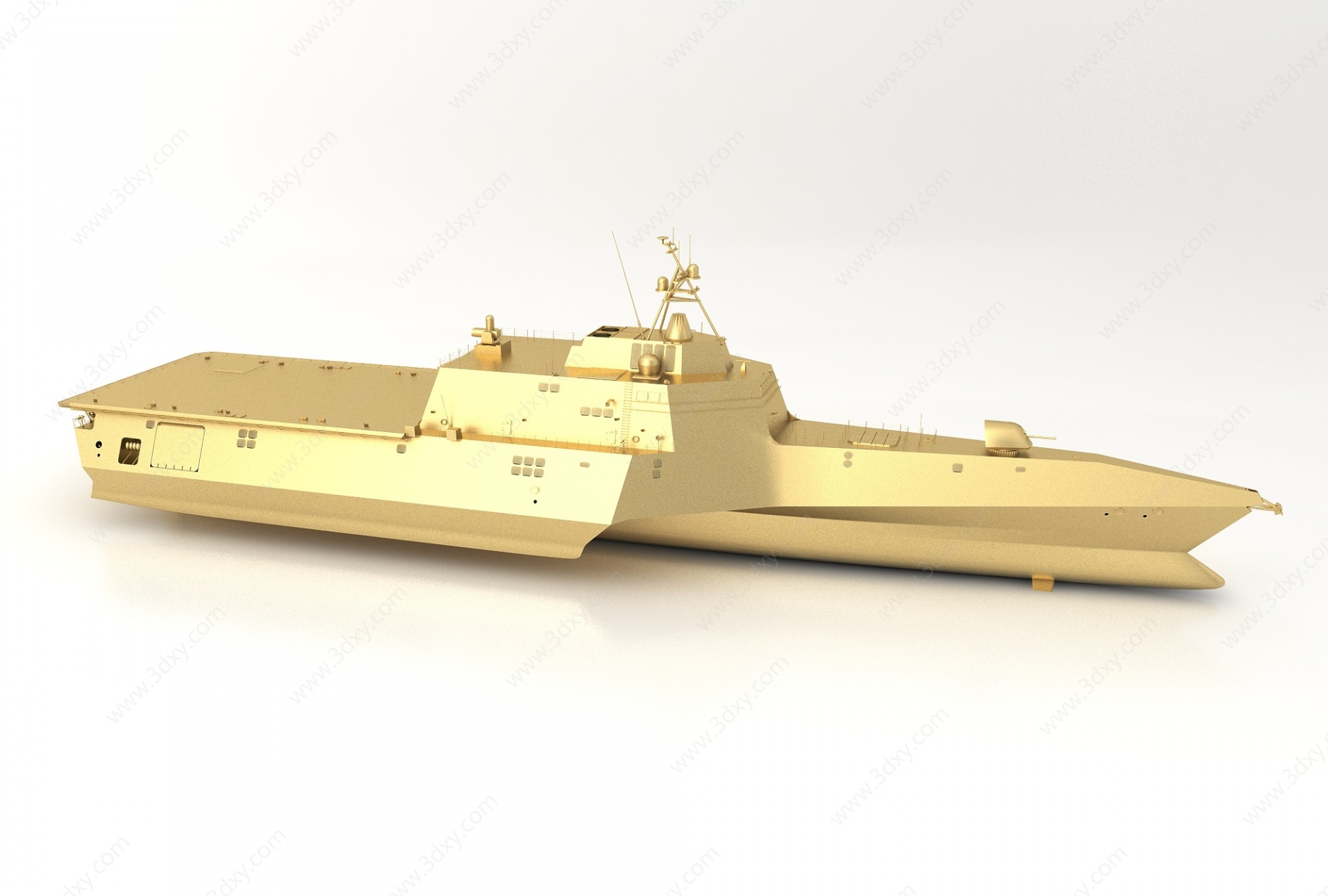 金属小船3D模型