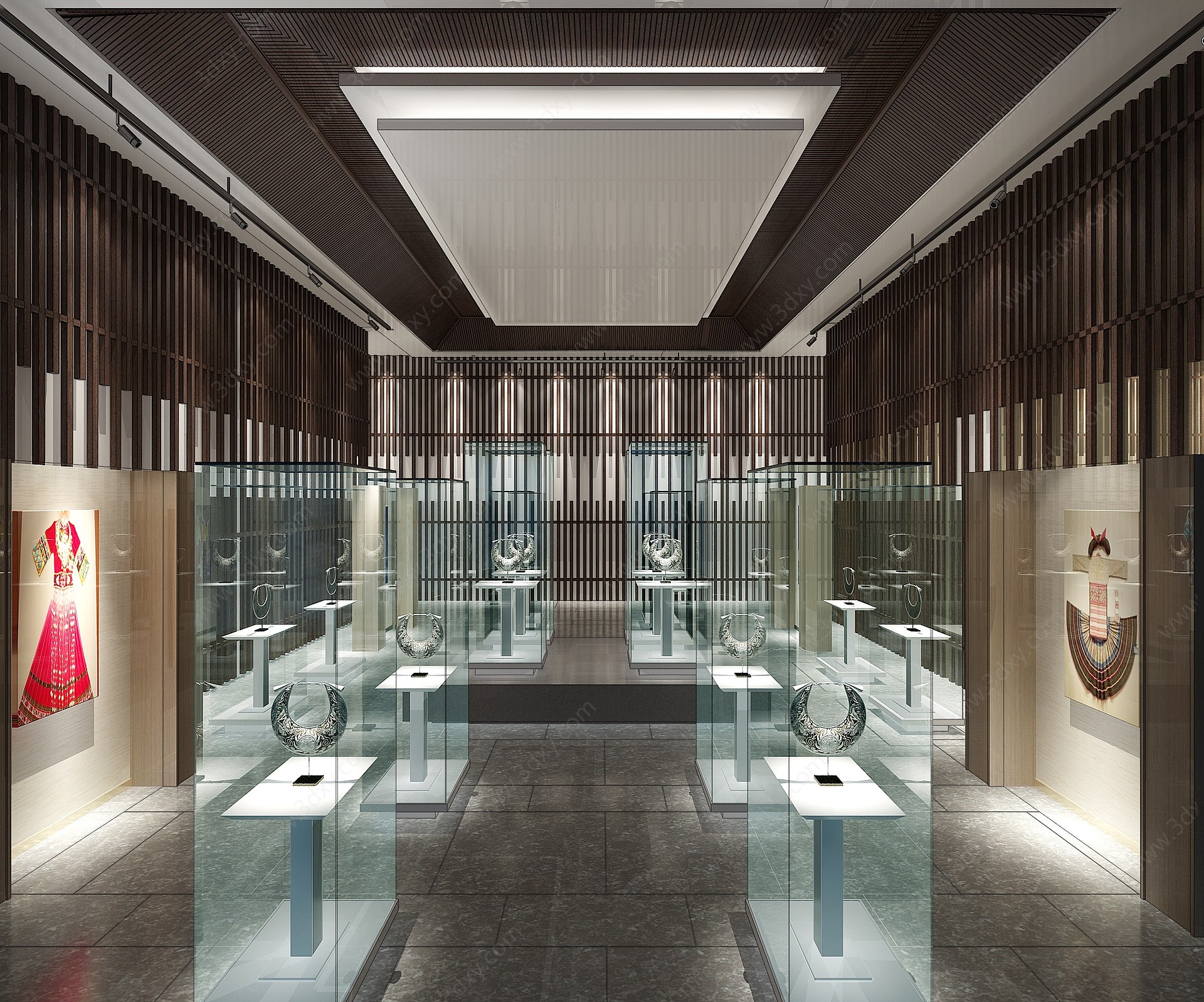 新中式文物展厅3D模型