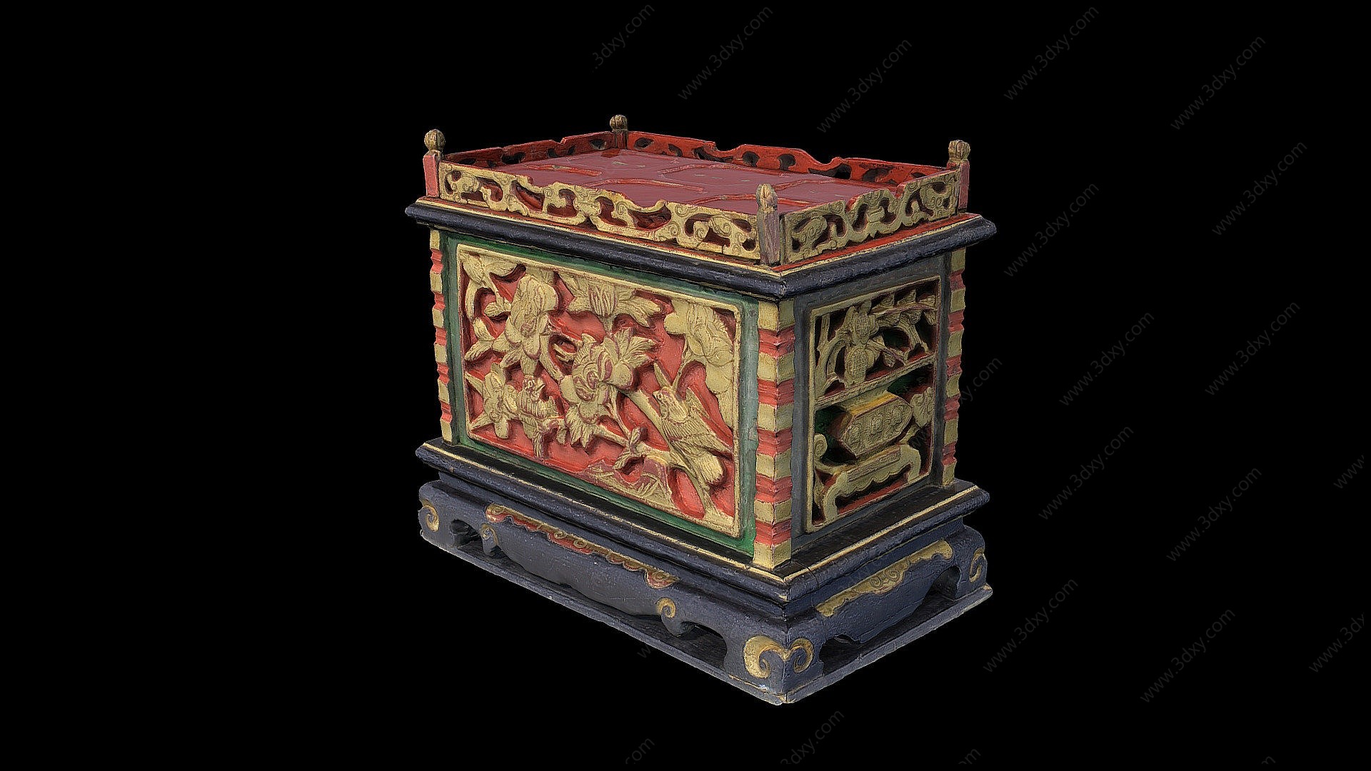 中式古董柜3D模型