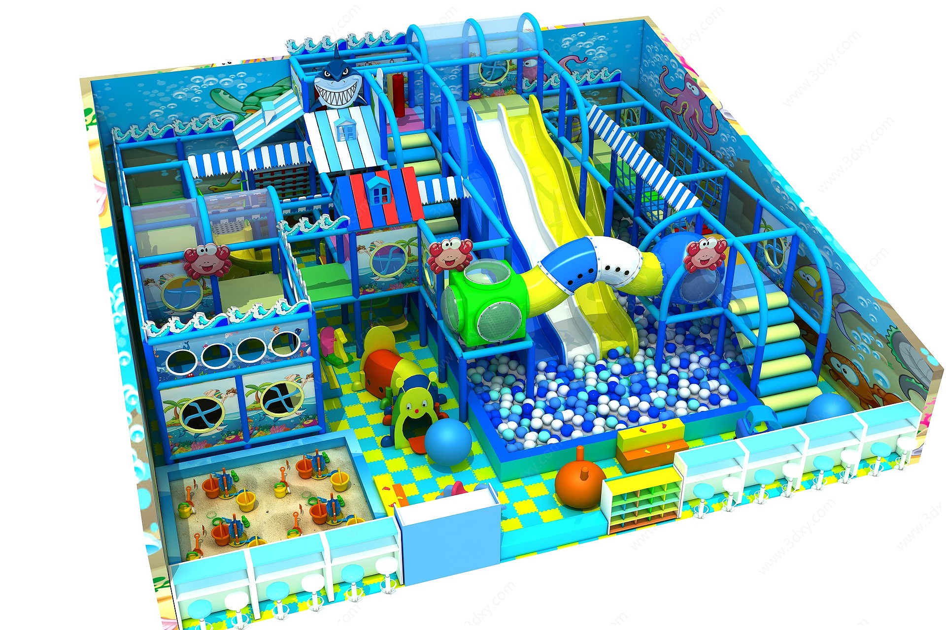 游乐园淘气堡儿童乐园3D模型