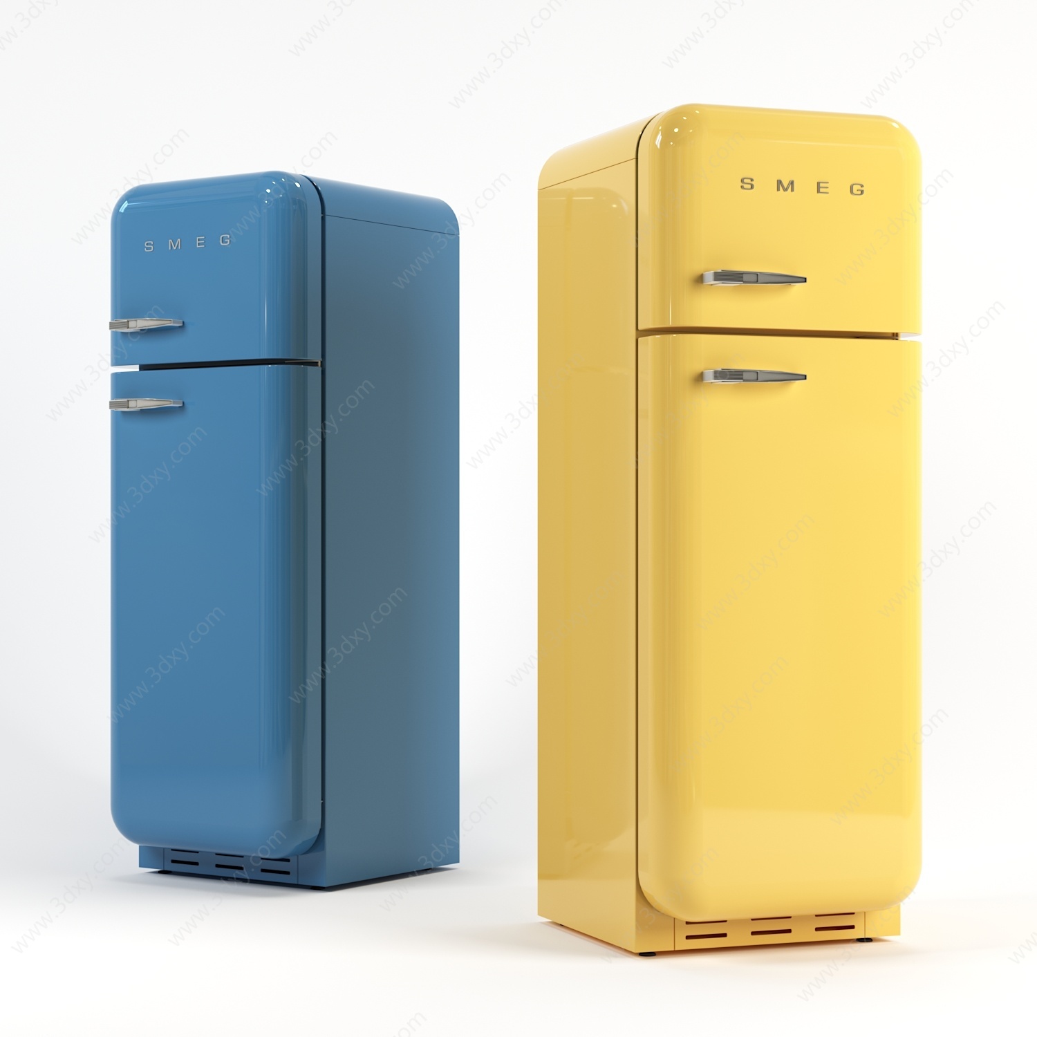 现代简约冰箱3D模型