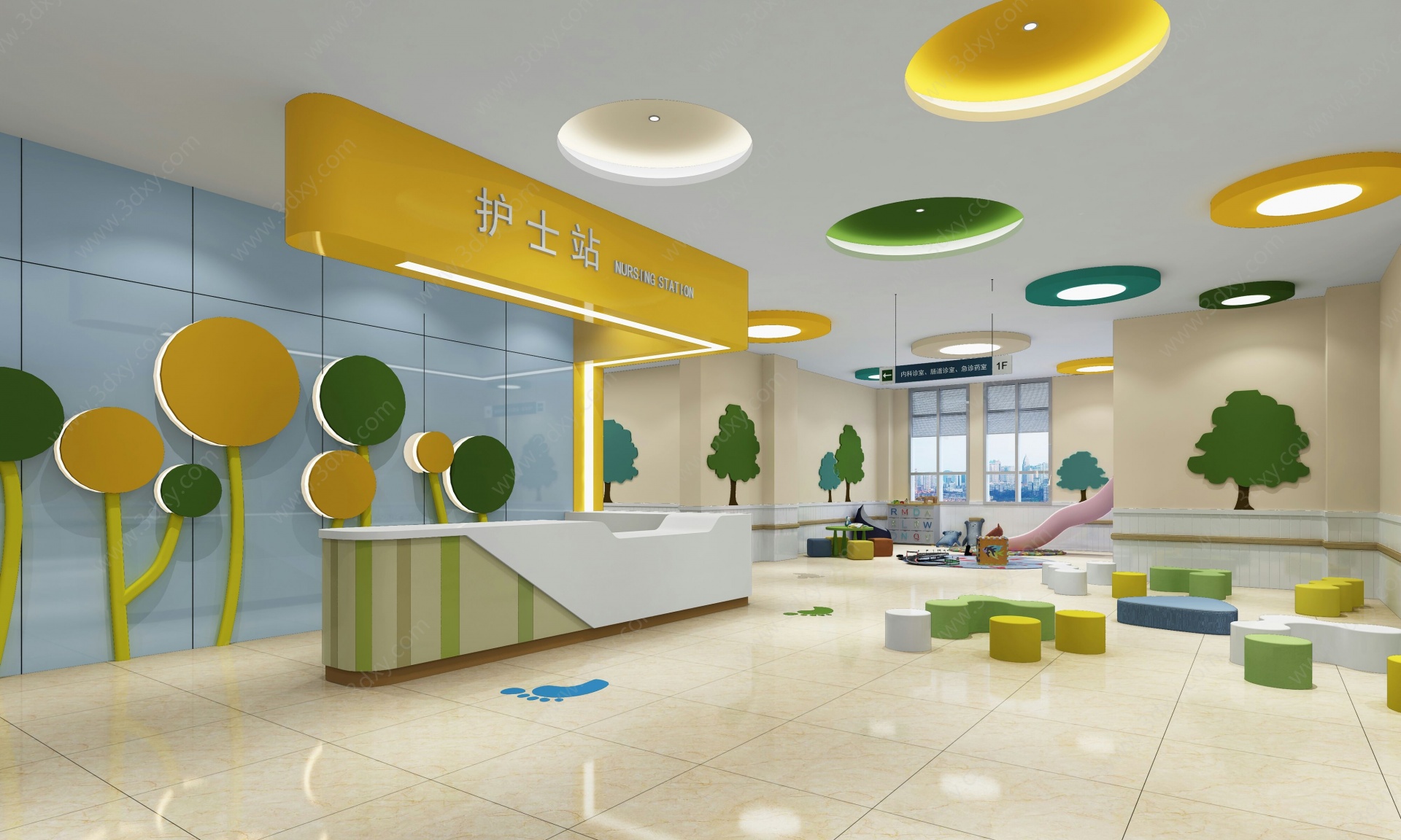 现代儿童医院3D模型