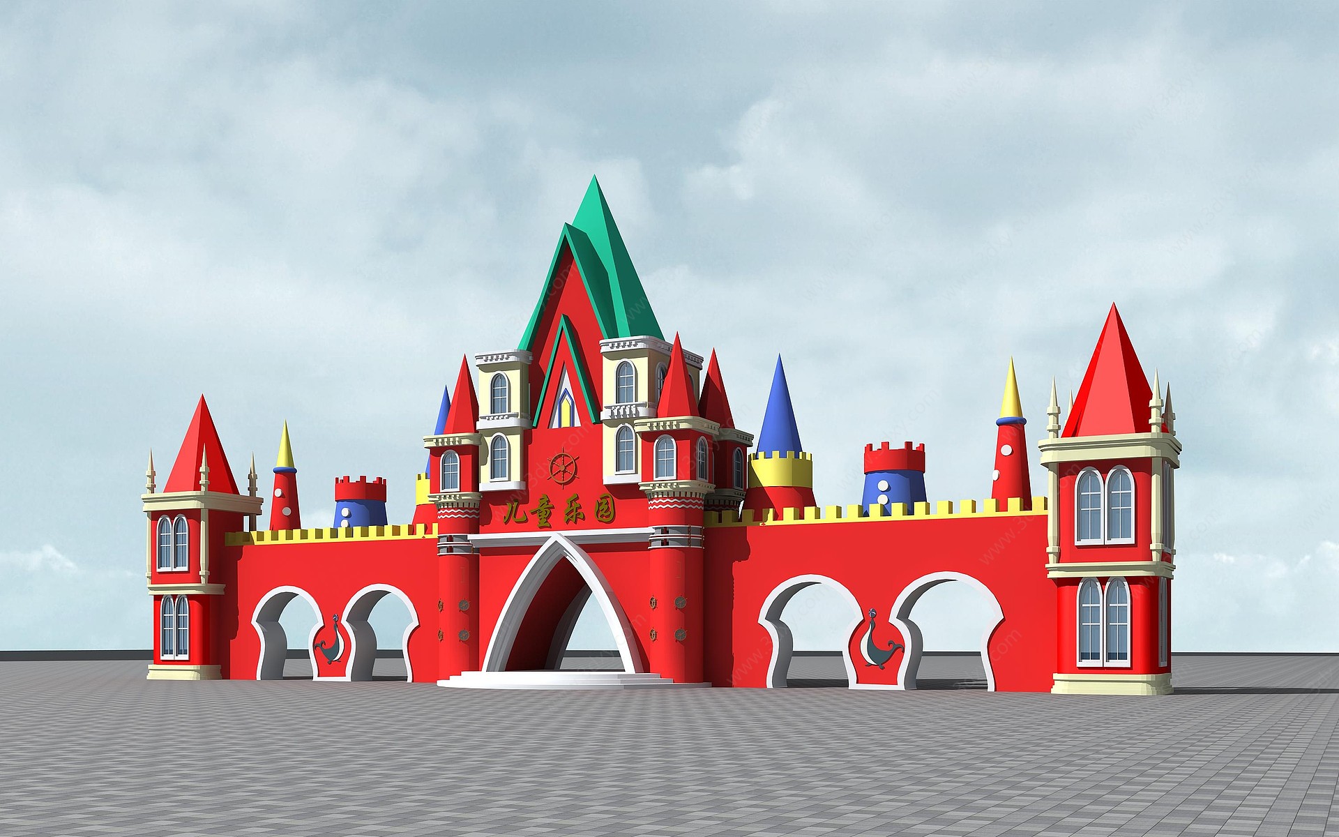 简欧儿童乐园3D模型