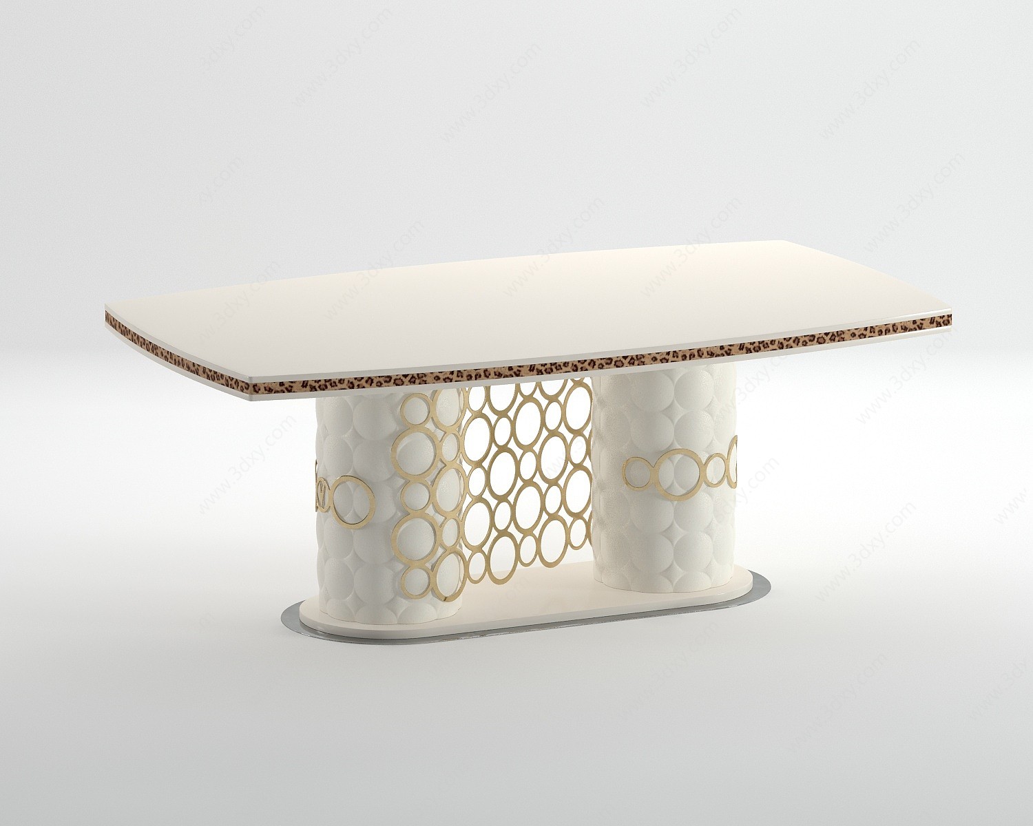 现代餐桌桌子法式餐桌3D模型