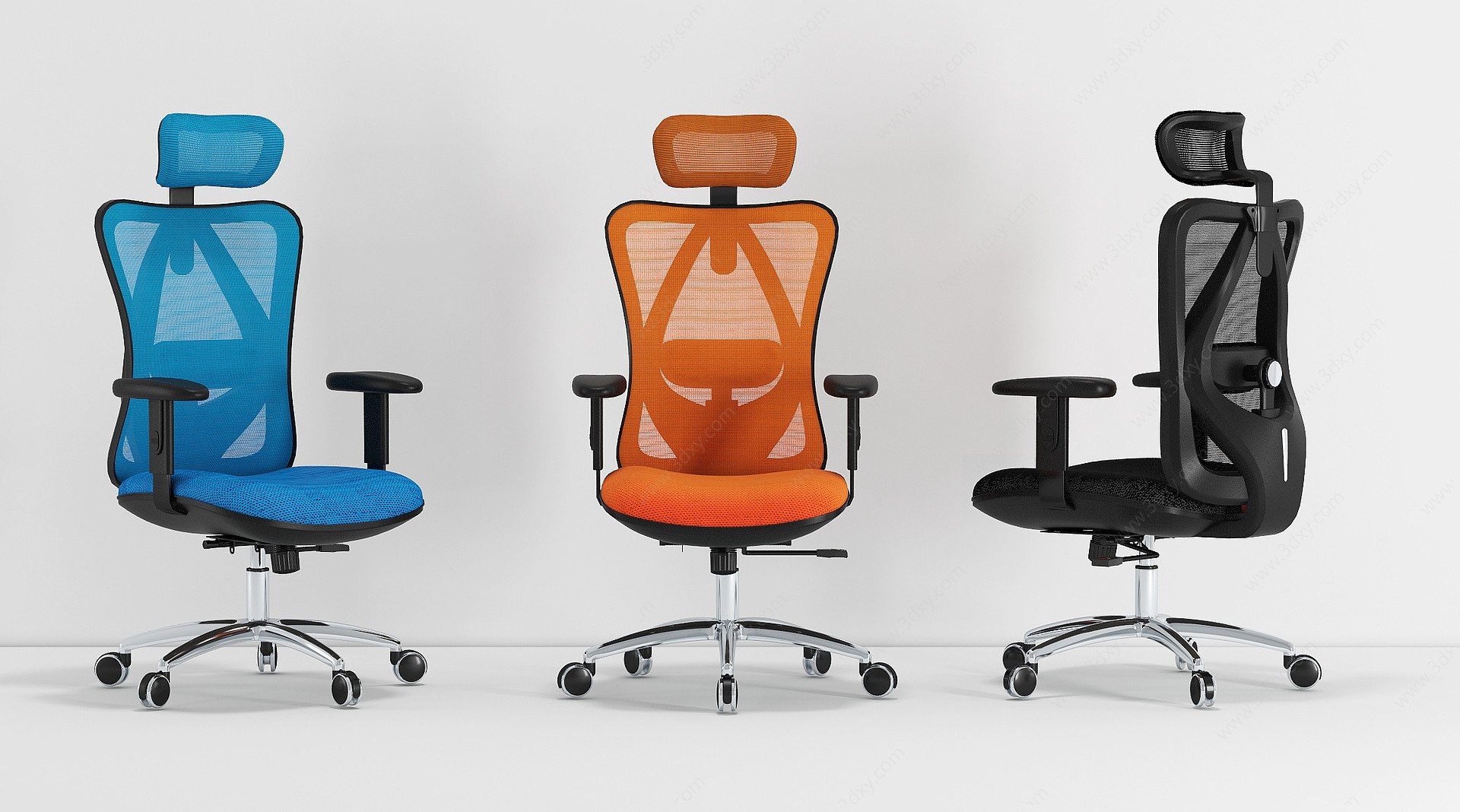 现代办公椅转椅3D模型