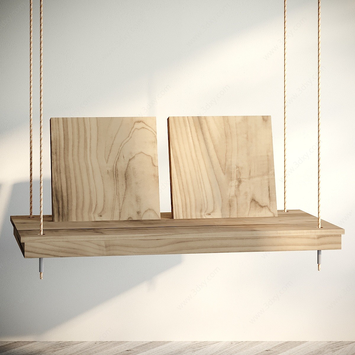 现代实木吊椅3D模型