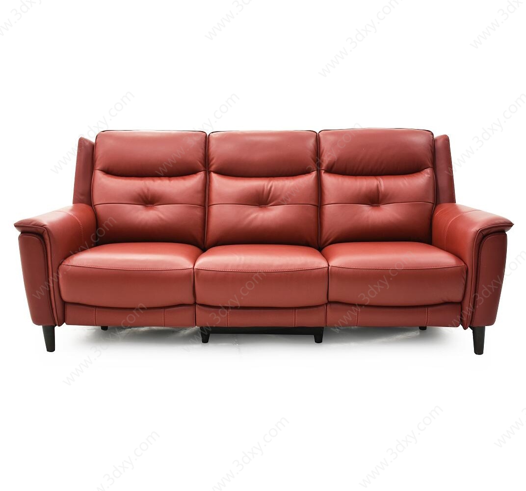 现代客厅沙发三人位3D模型