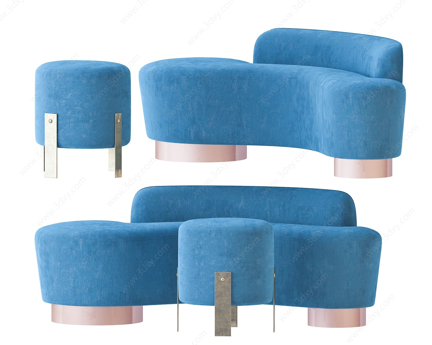 北欧沙发椅子3D模型