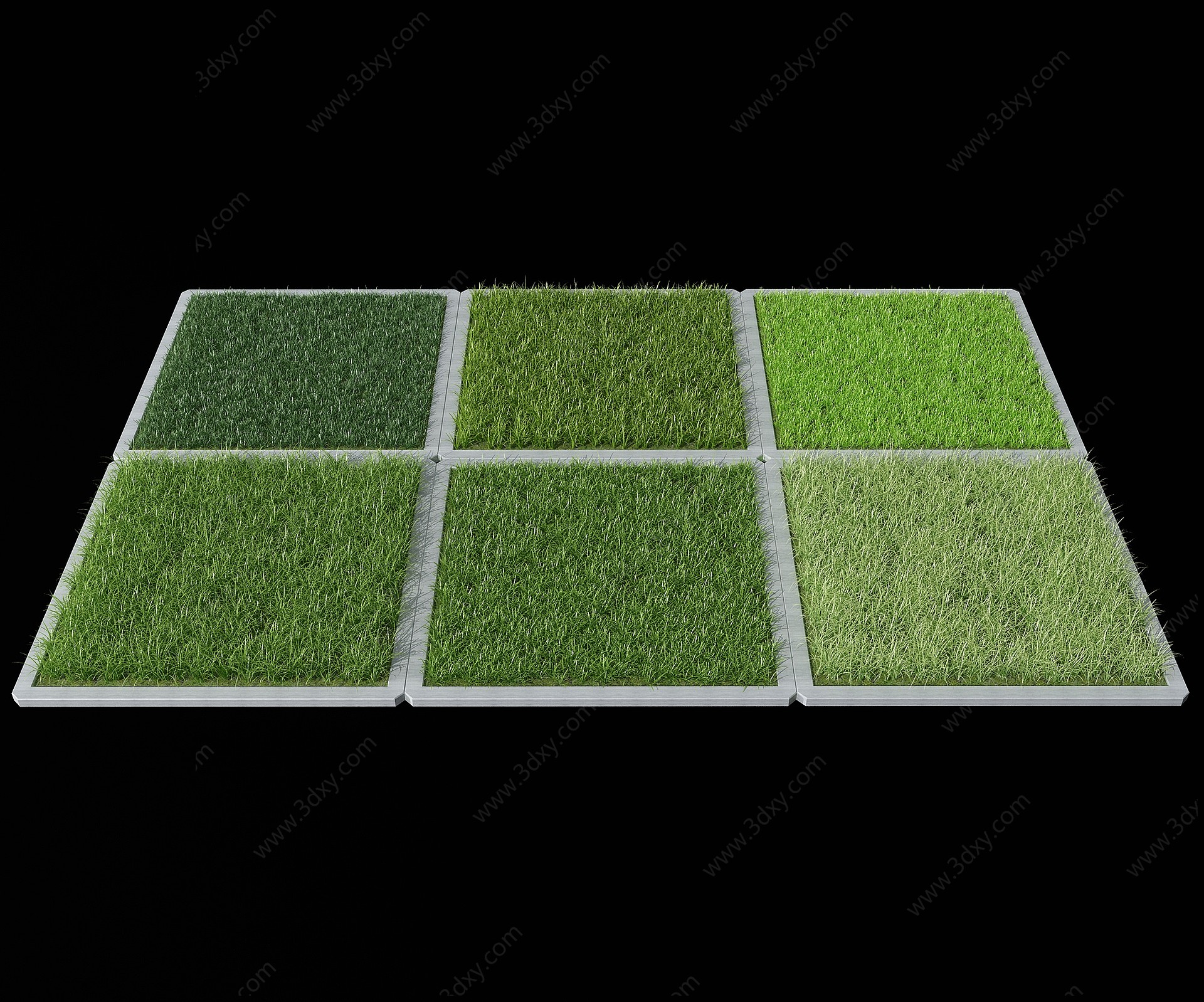 草地草坪3D模型