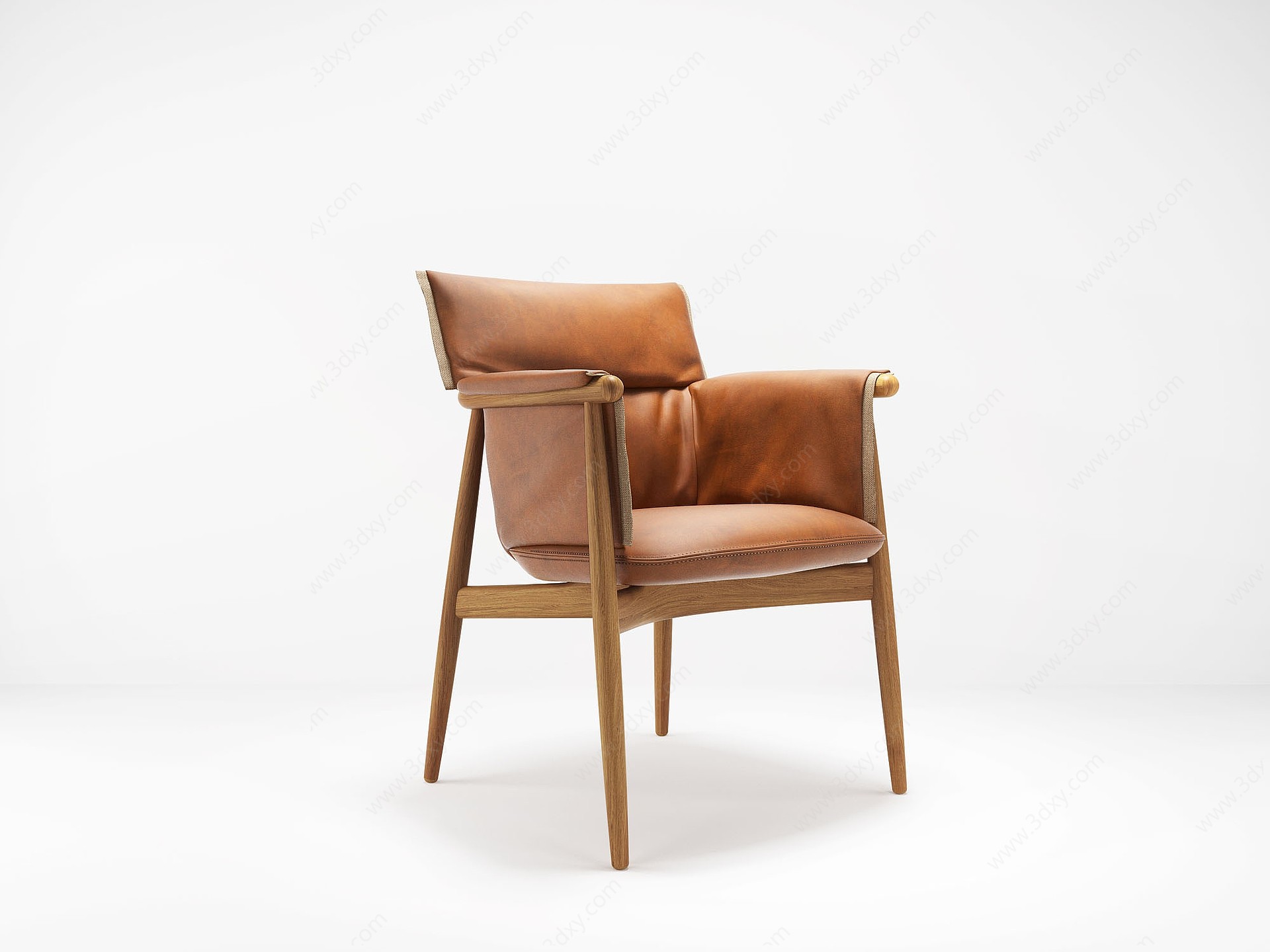 北欧现代单椅椅子3D模型