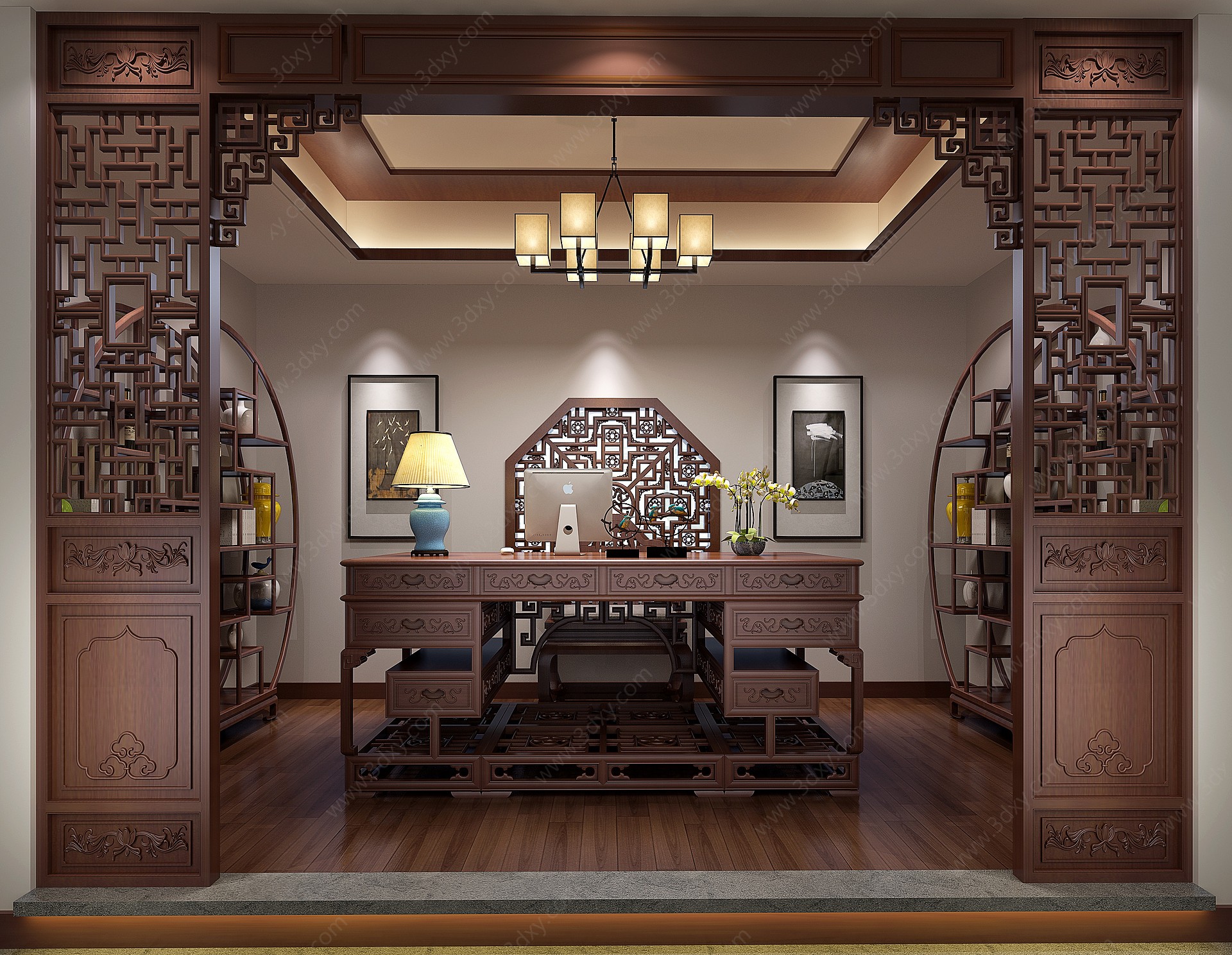 中式家具展厅3D模型