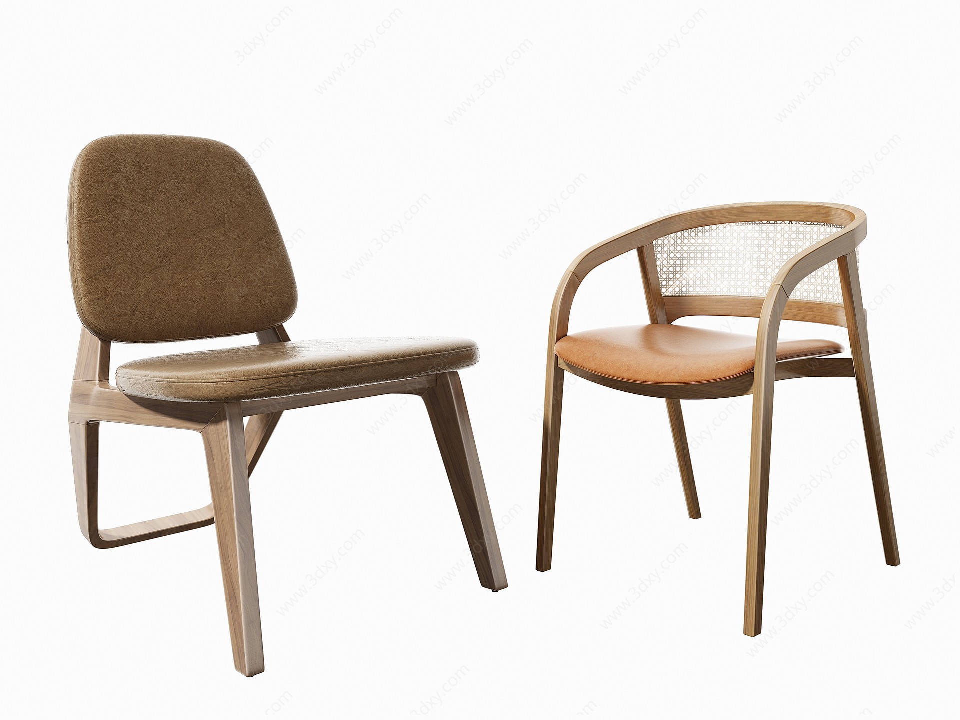 现代休闲椅组合3D模型