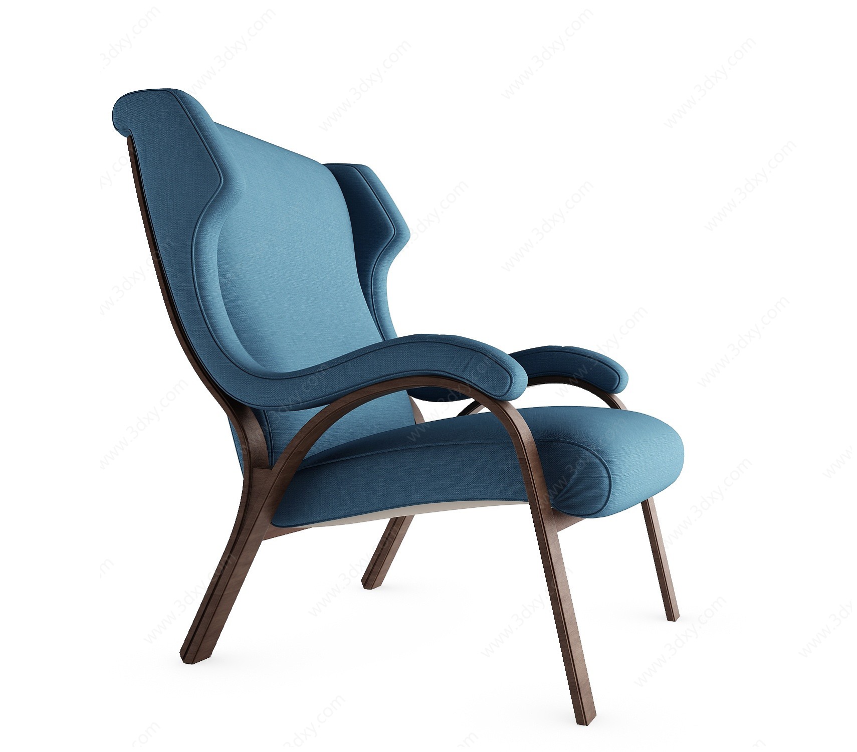 现代单人休闲沙发椅3D模型