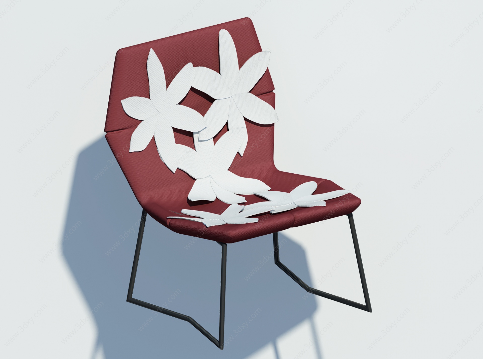 现代休闲单椅沙发椅花椅子3D模型