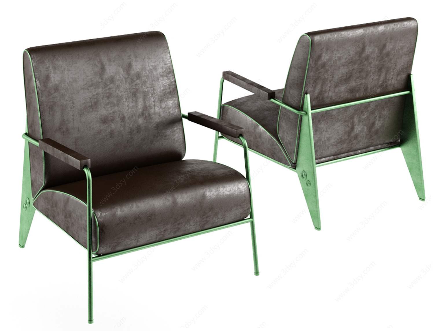 工业风沙发椅椅子休闲椅3D模型