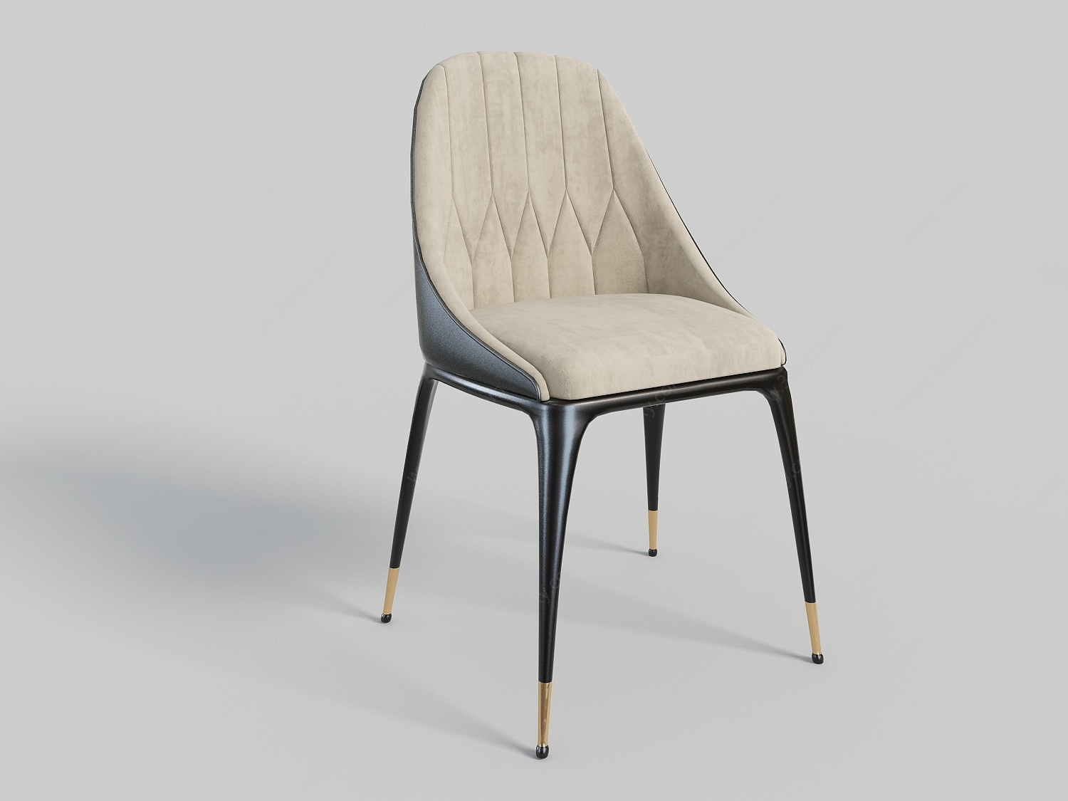 现代轻奢风格餐椅3D模型