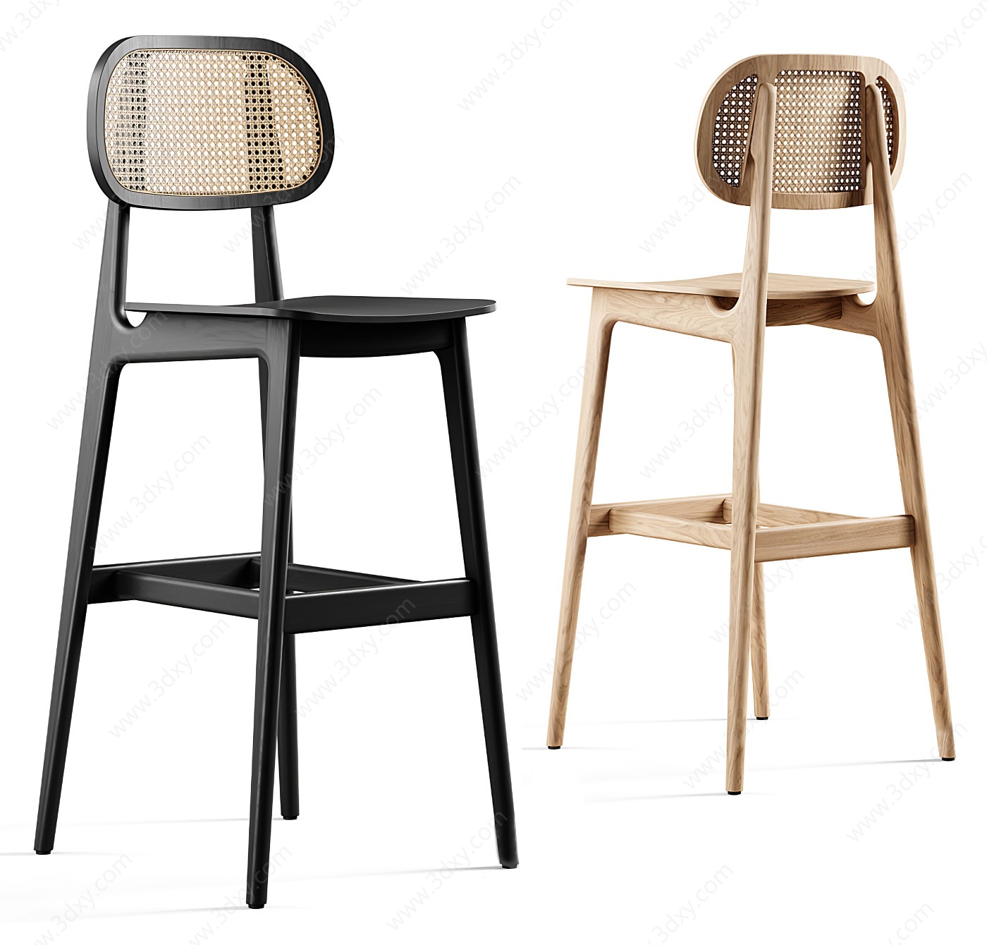现代吧椅3D模型